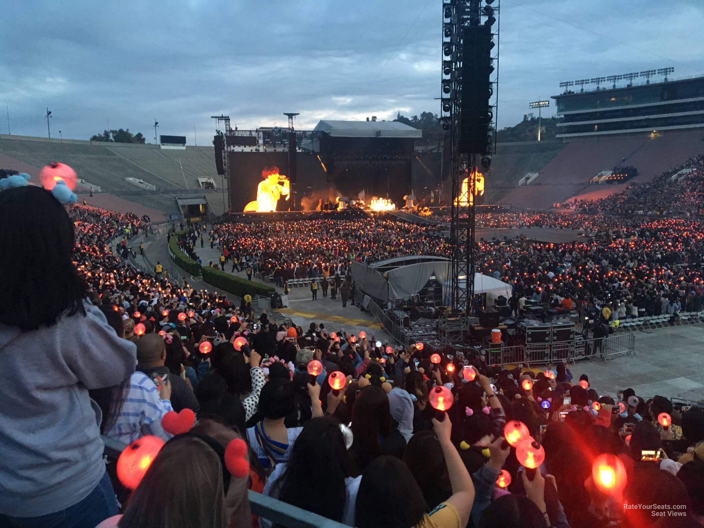 Section 9 at Rose Bowl Stadium for Concerts