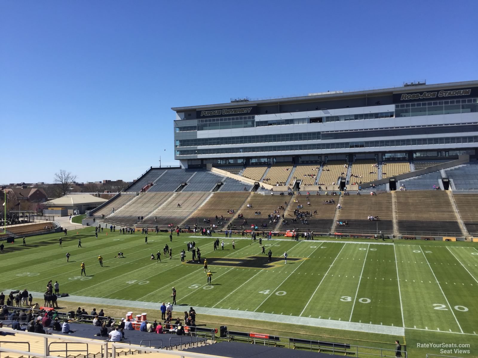 section 107, row 48 seat view  - ross-ade stadium