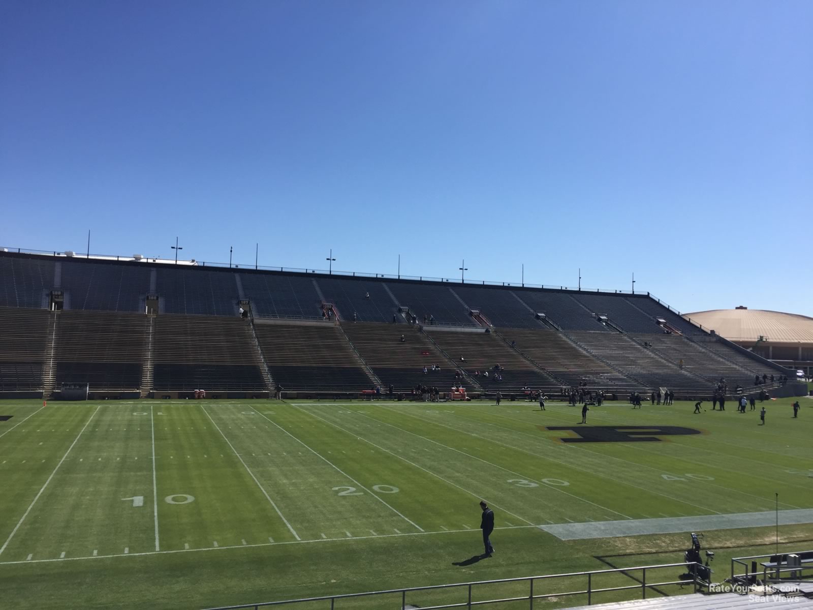 section 122, row 24 seat view  - ross-ade stadium