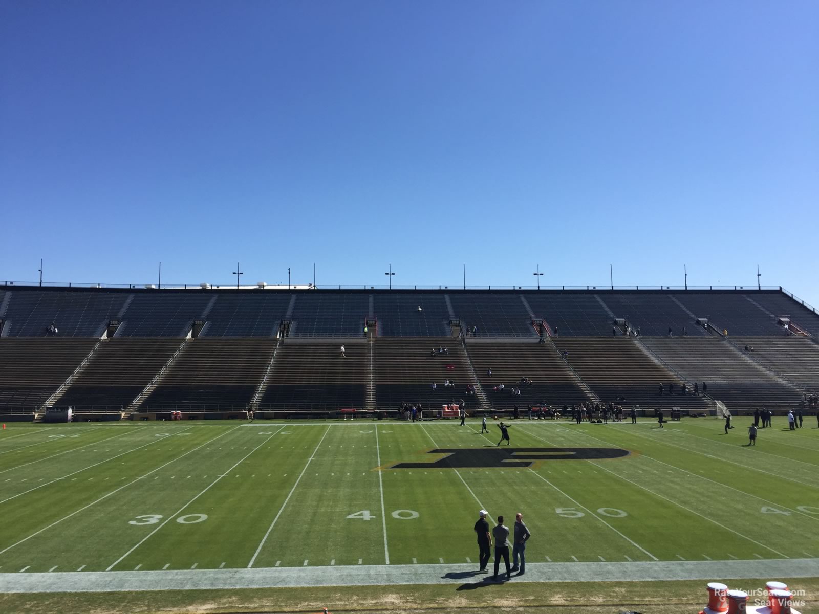 section 124, row 24 seat view  - ross-ade stadium
