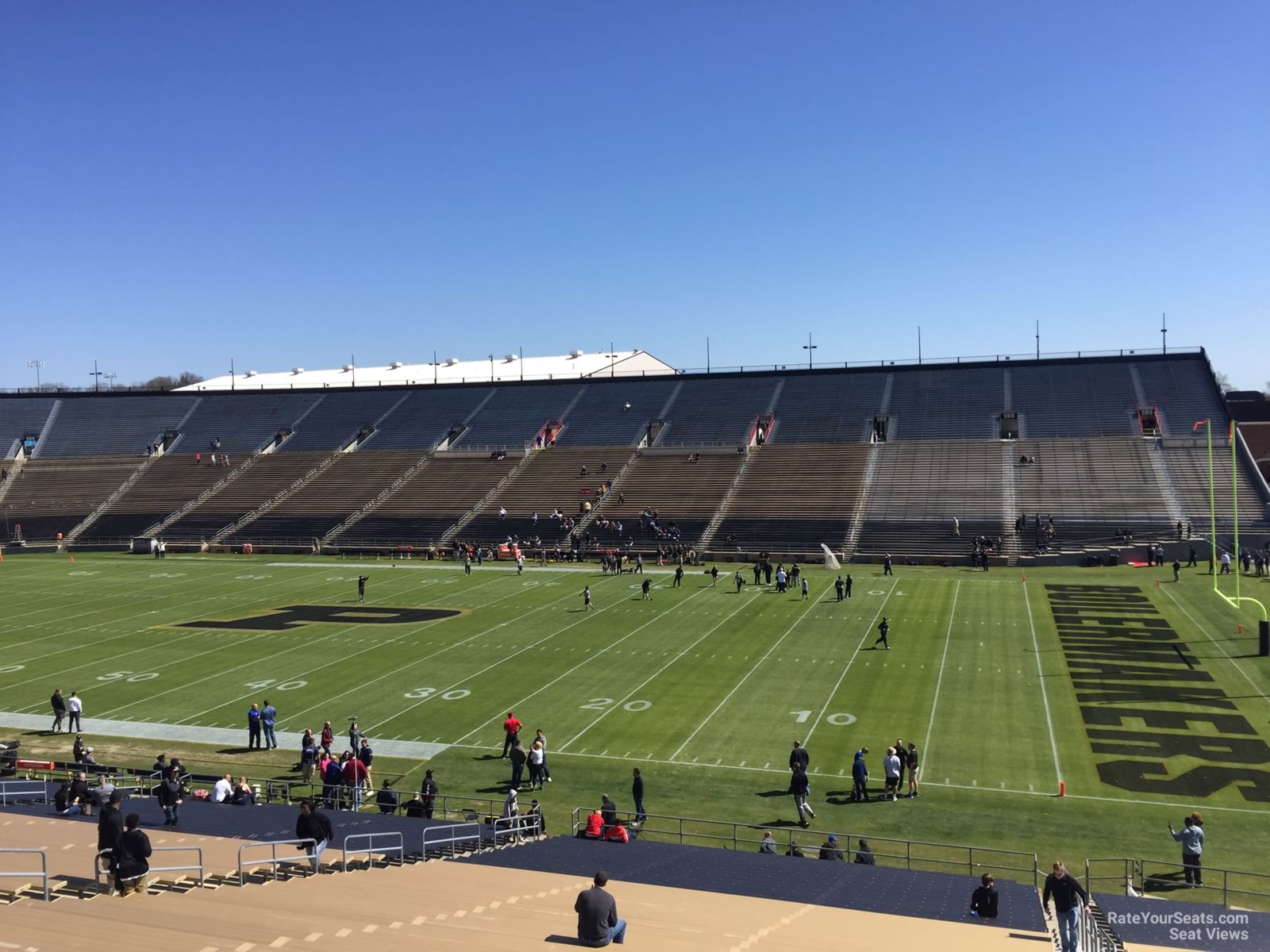section 128, row 48 seat view  - ross-ade stadium