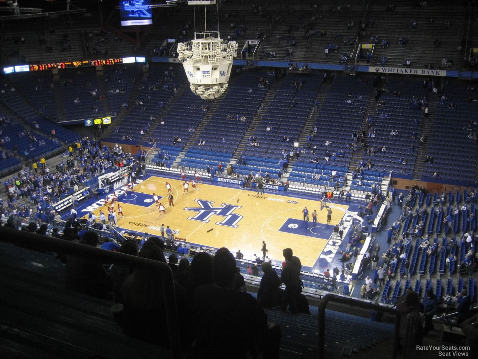 section 228, row cc seat view  for basketball - rupp arena