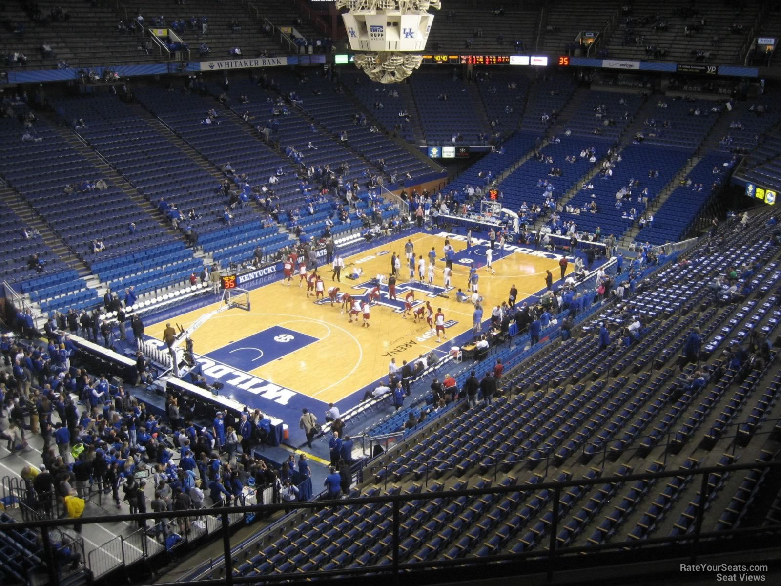 section 235, row d seat view  for basketball - rupp arena