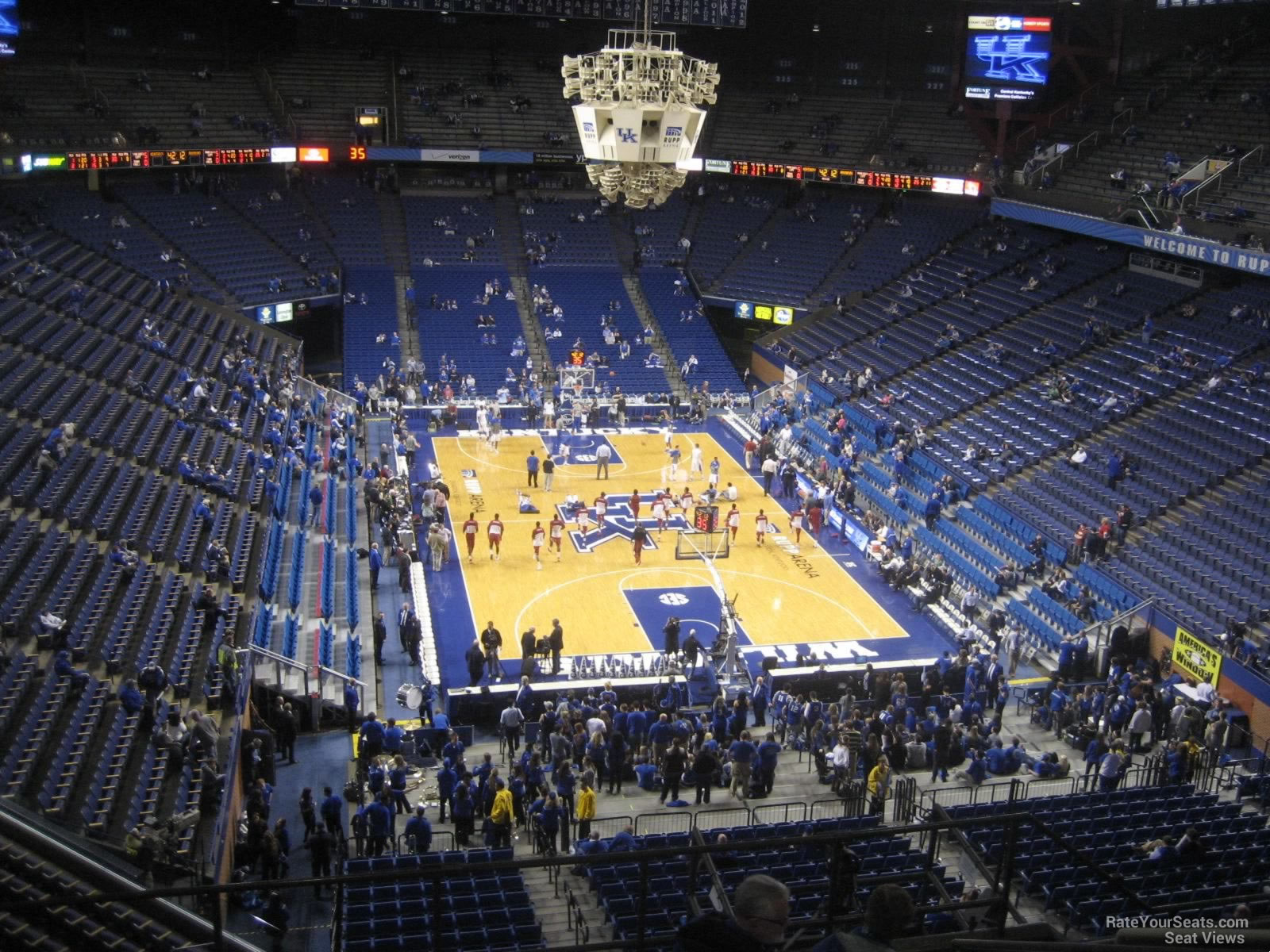 section 241, row h seat view  for basketball - rupp arena