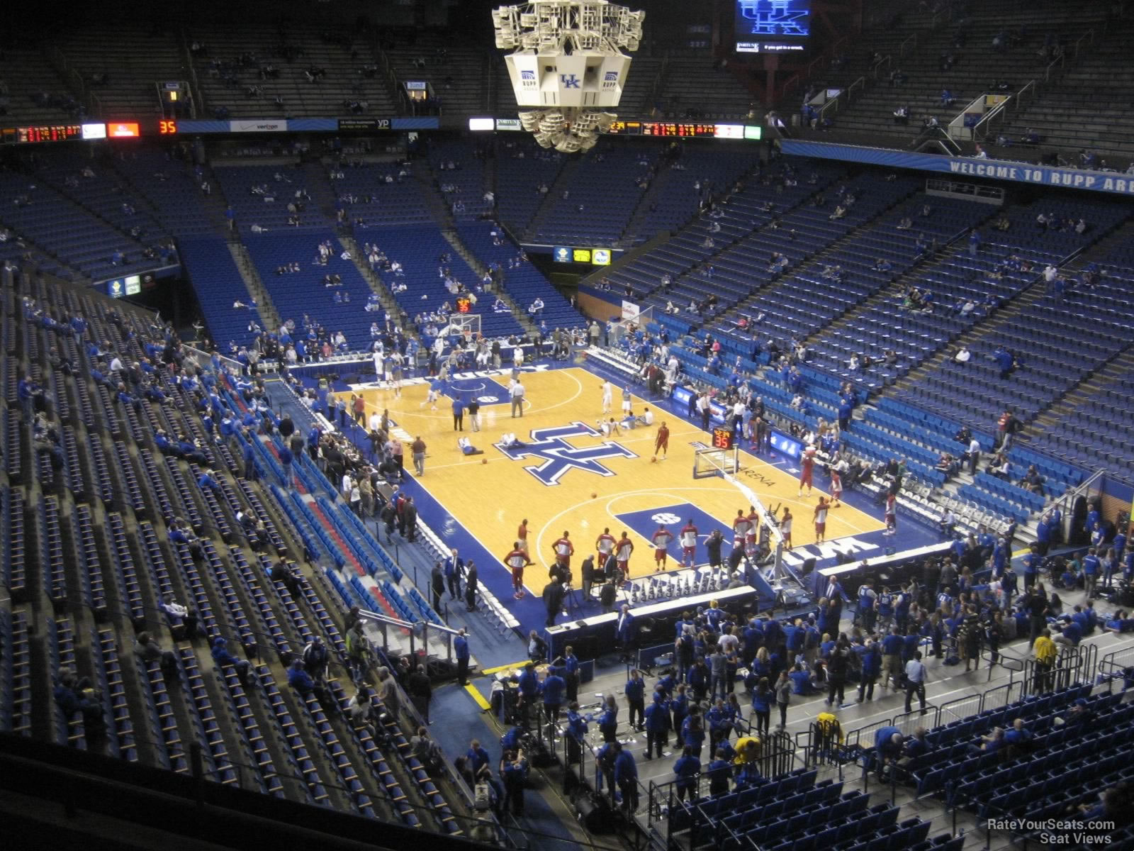 section 242, row h seat view  for basketball - rupp arena