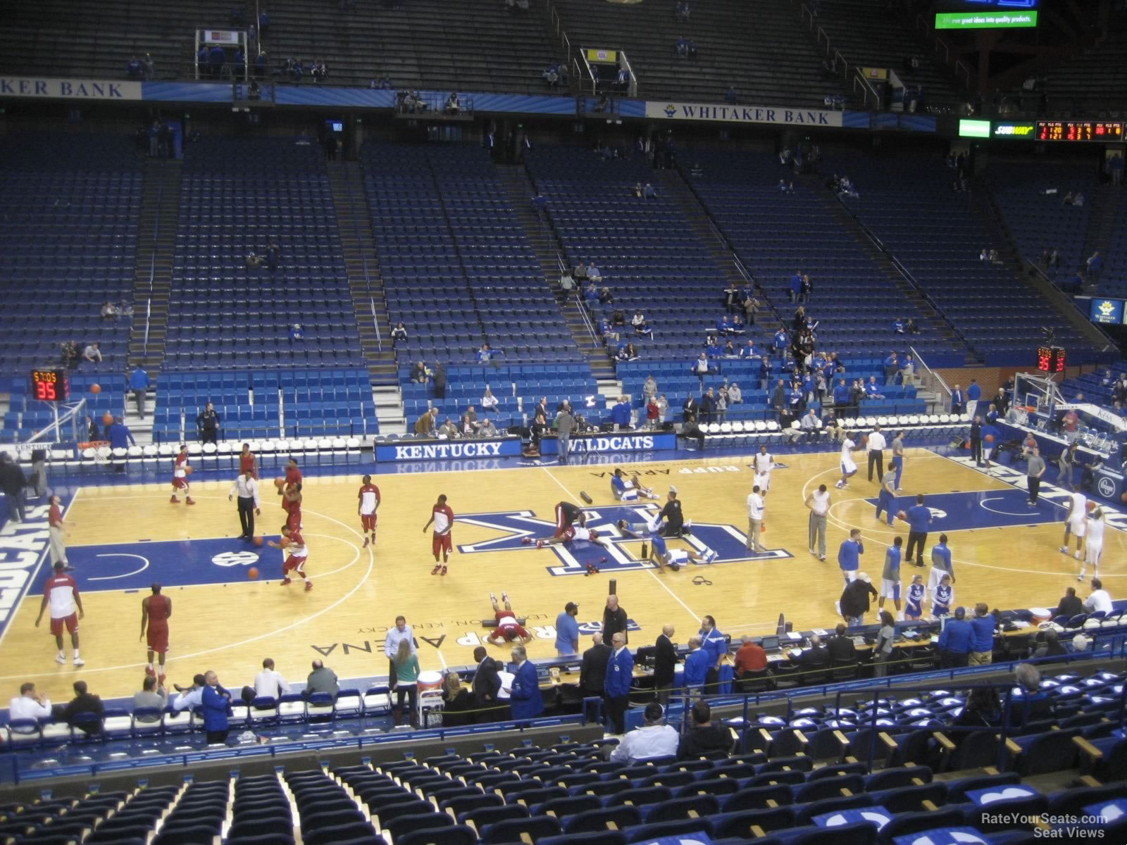 section 32, row s seat view  for basketball - rupp arena