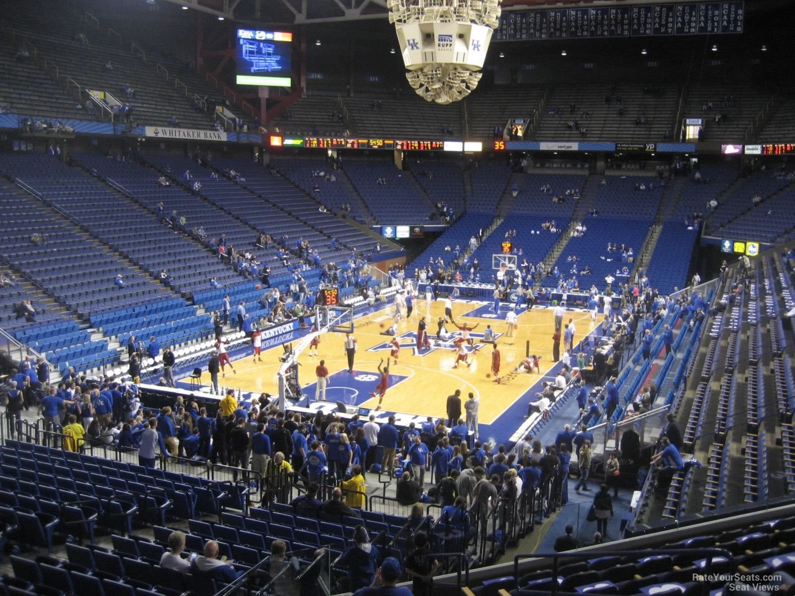 section 37, row s seat view  for basketball - rupp arena