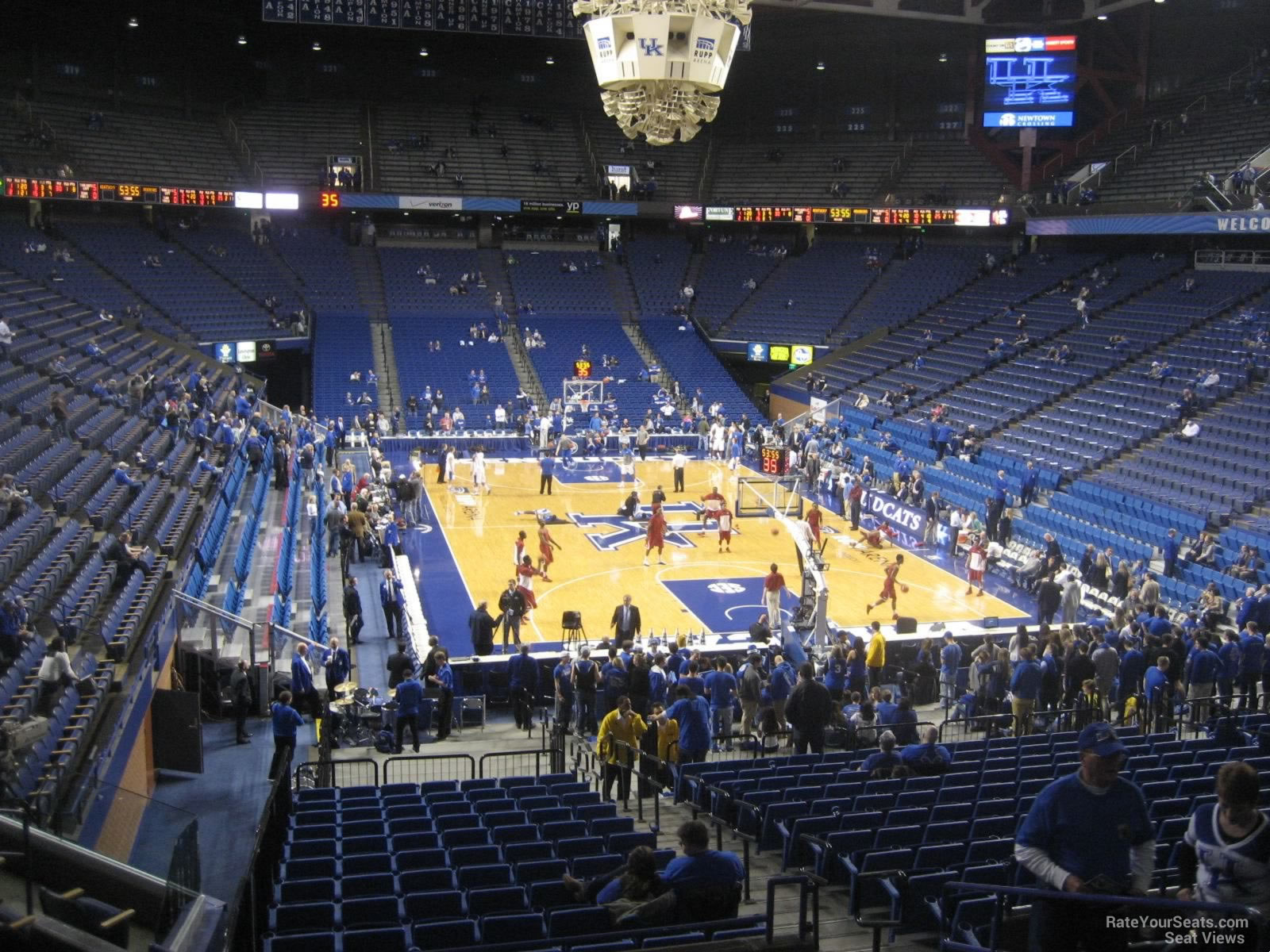 section 41, row s seat view  for basketball - rupp arena