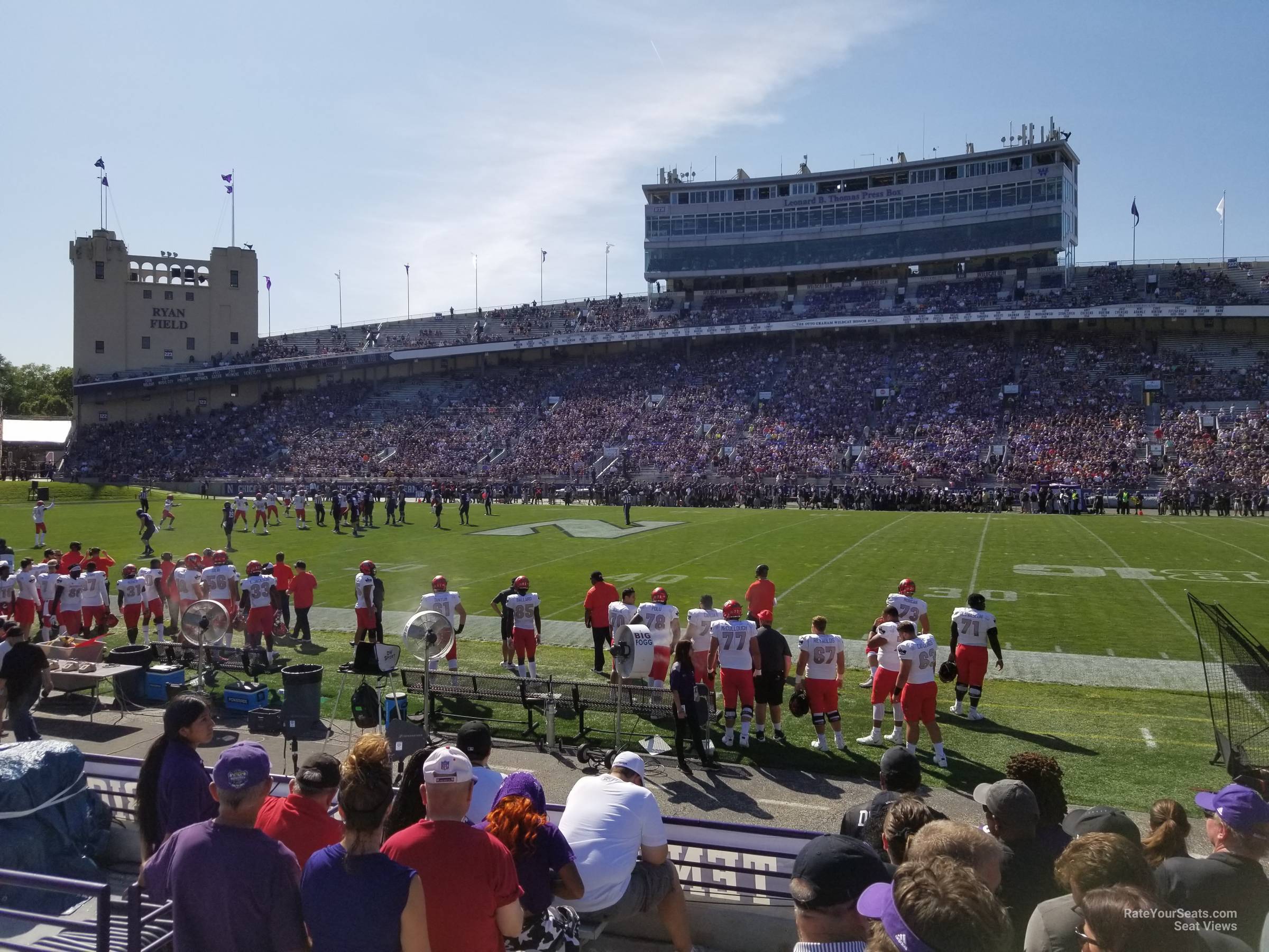 section 106, row 8 seat view  - ryan field