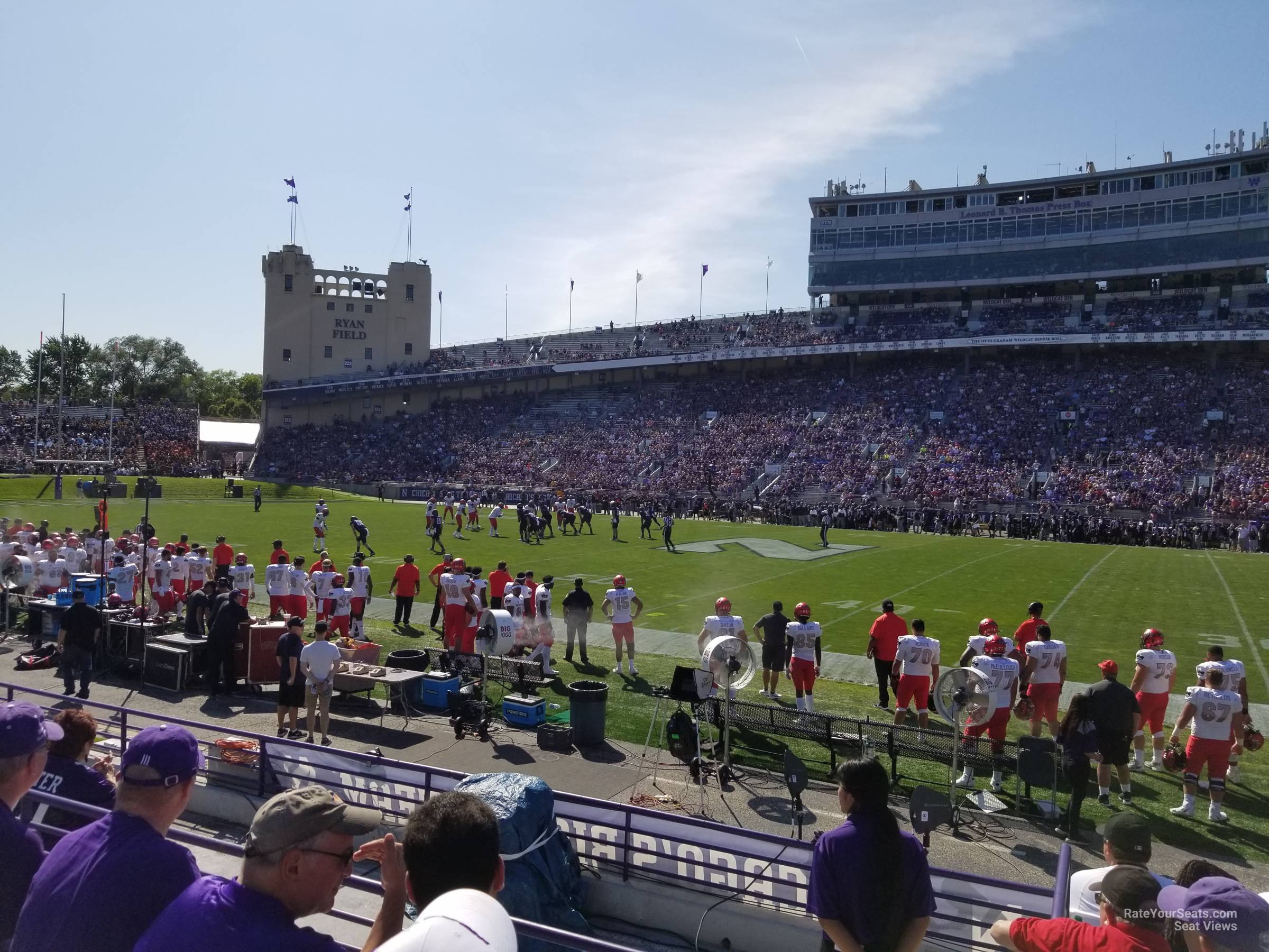 section 107, row 8 seat view  - ryan field