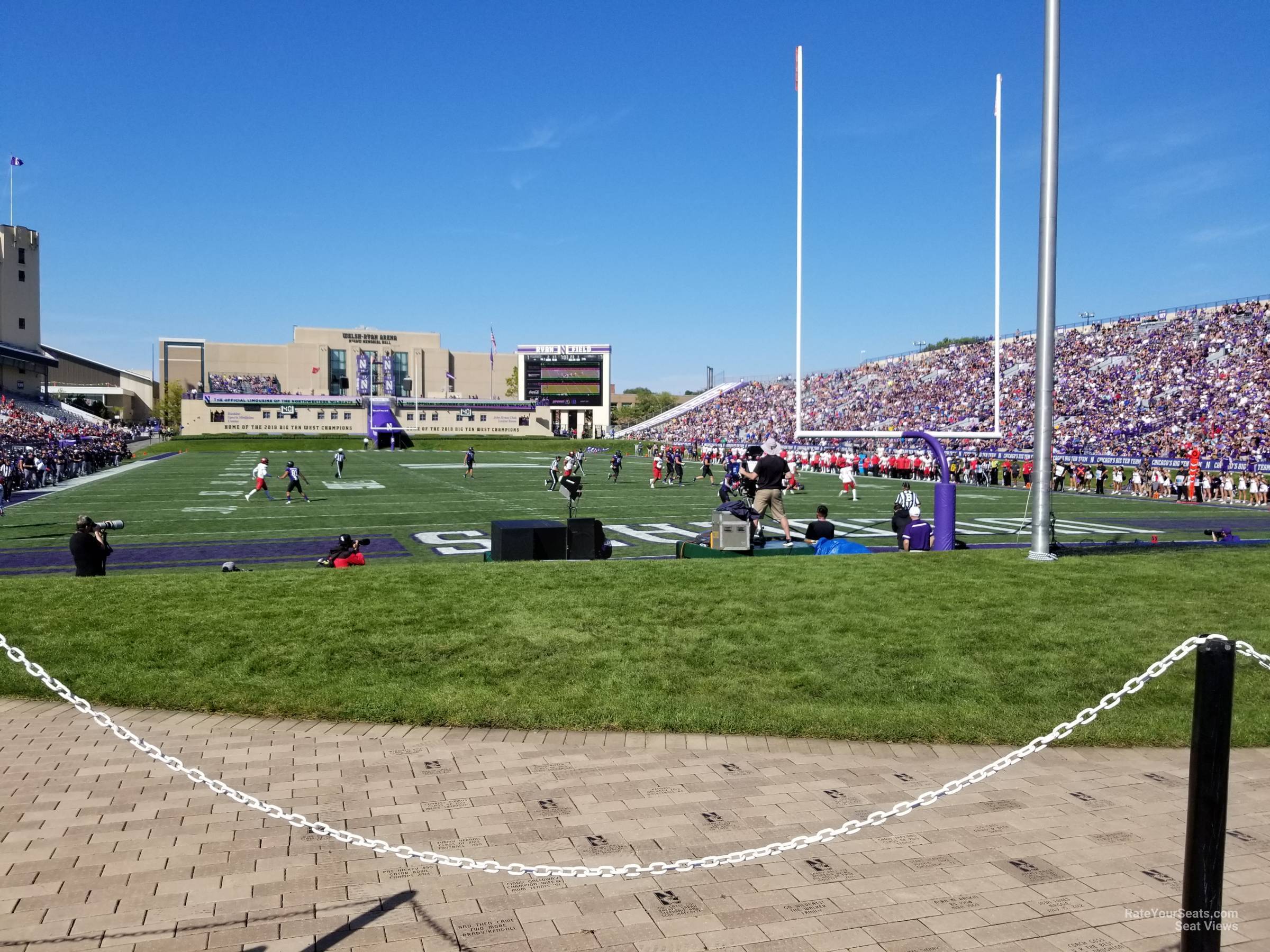 section 119, row 1 seat view  - ryan field