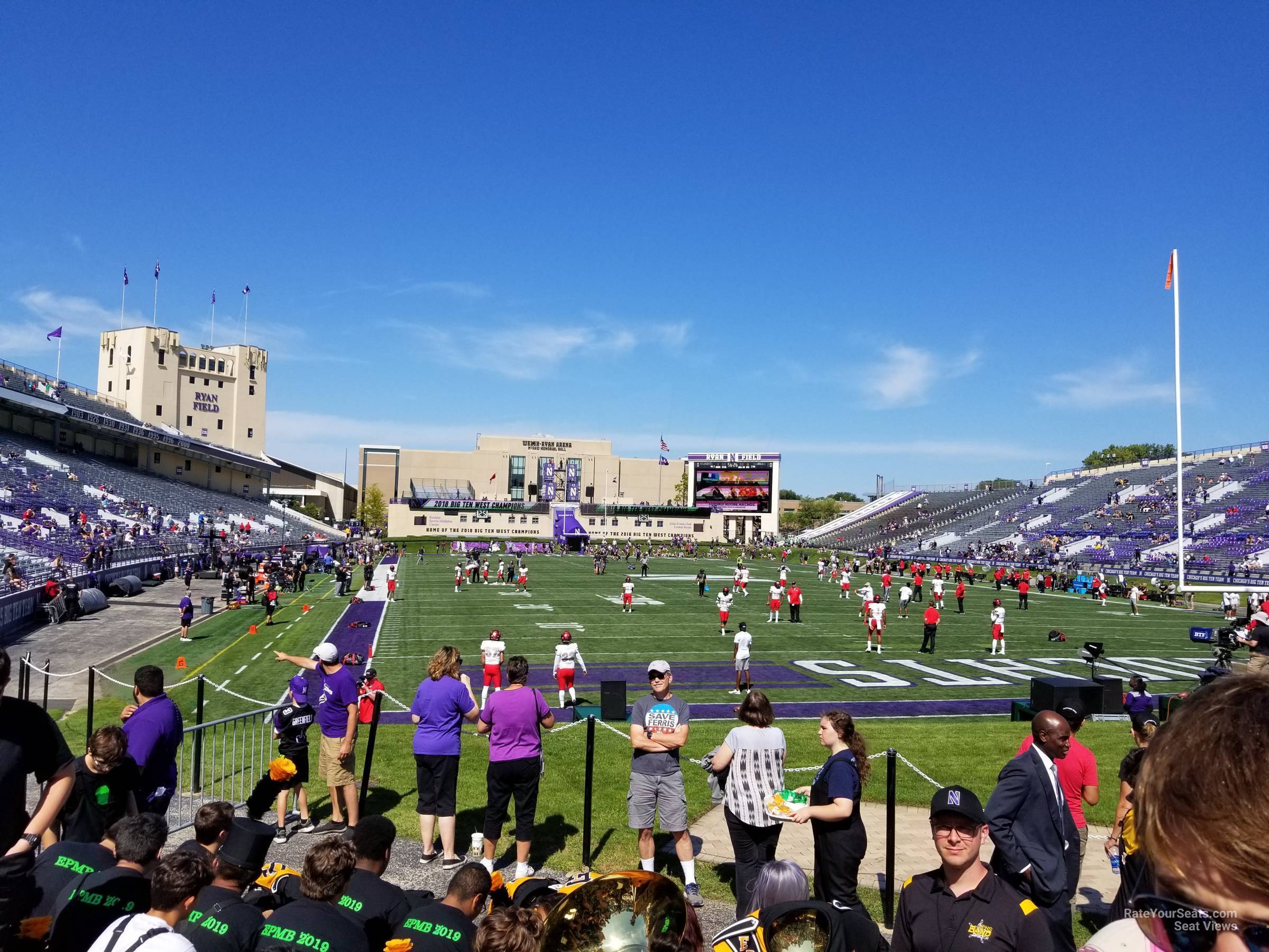 section 121, row 11 seat view  - ryan field