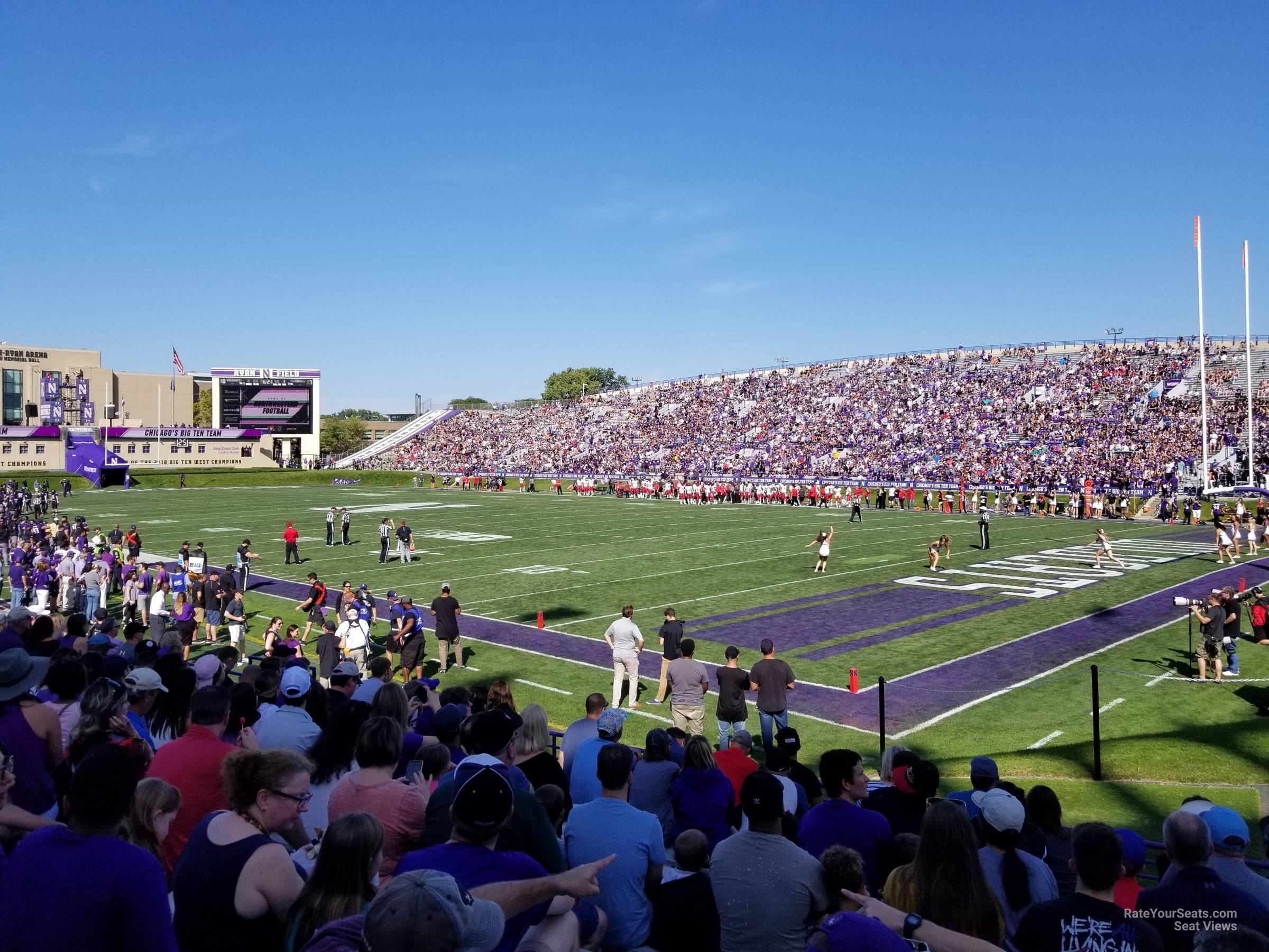 section 124, row 11 seat view  - ryan field