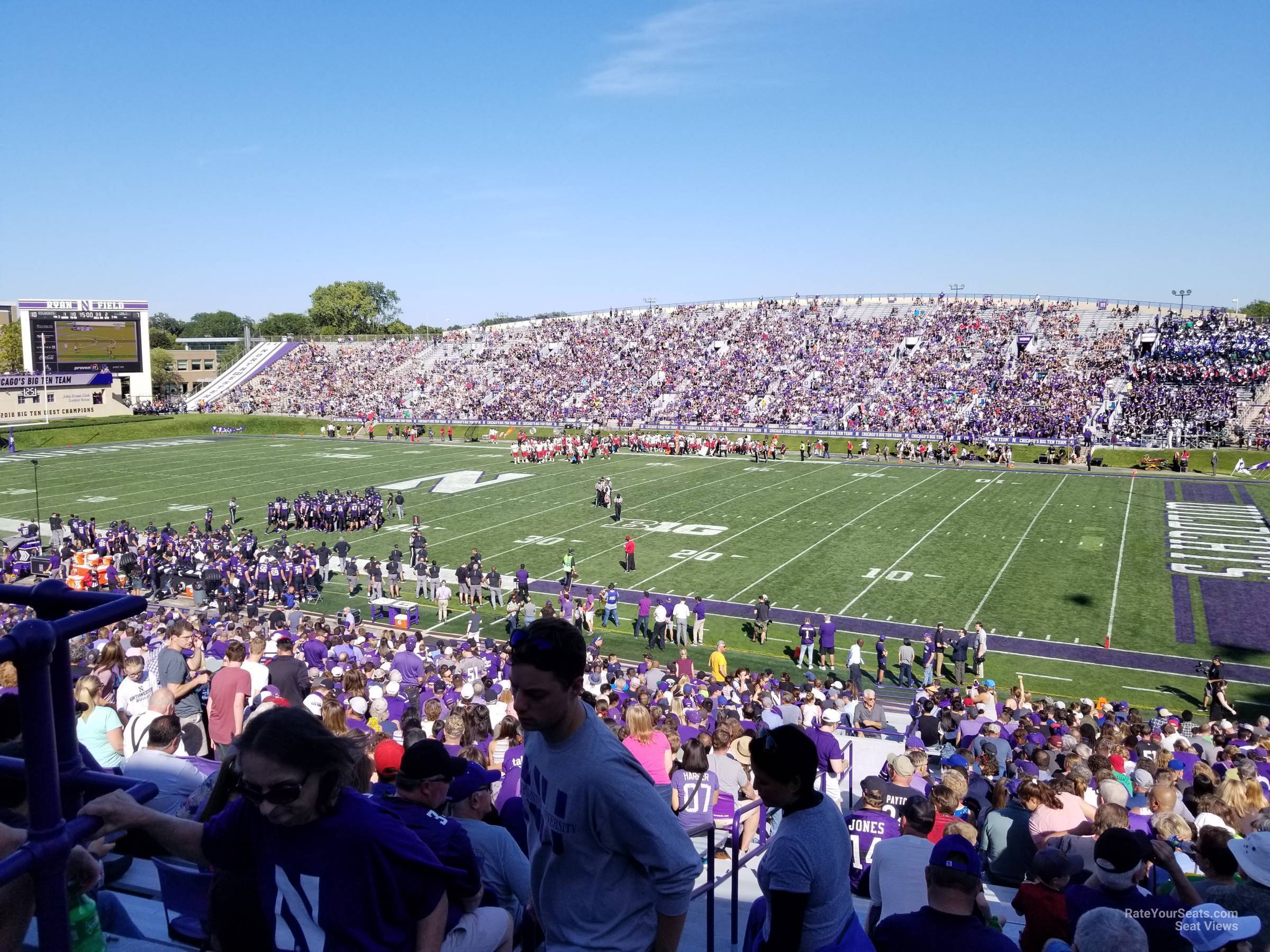 section 125, row 40 seat view  - ryan field