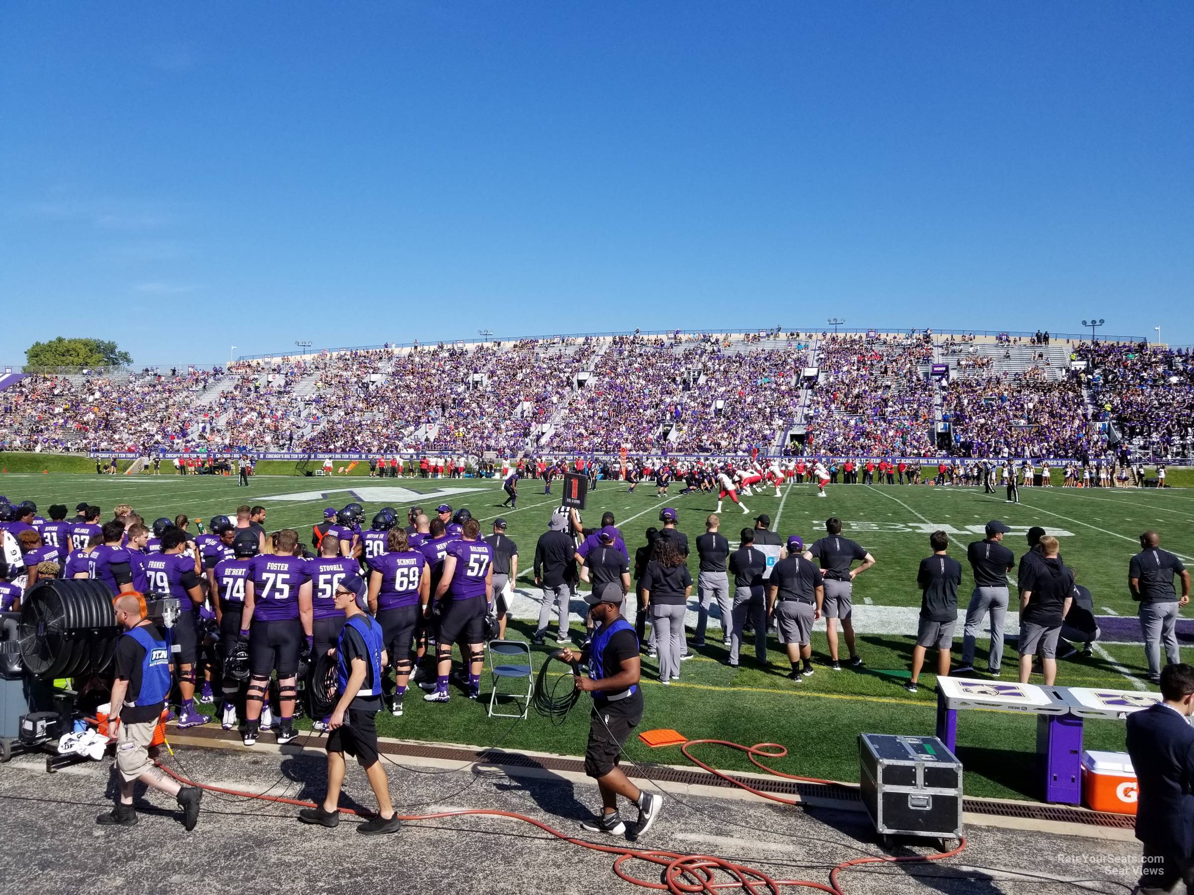 section 127, row 9 seat view  - ryan field