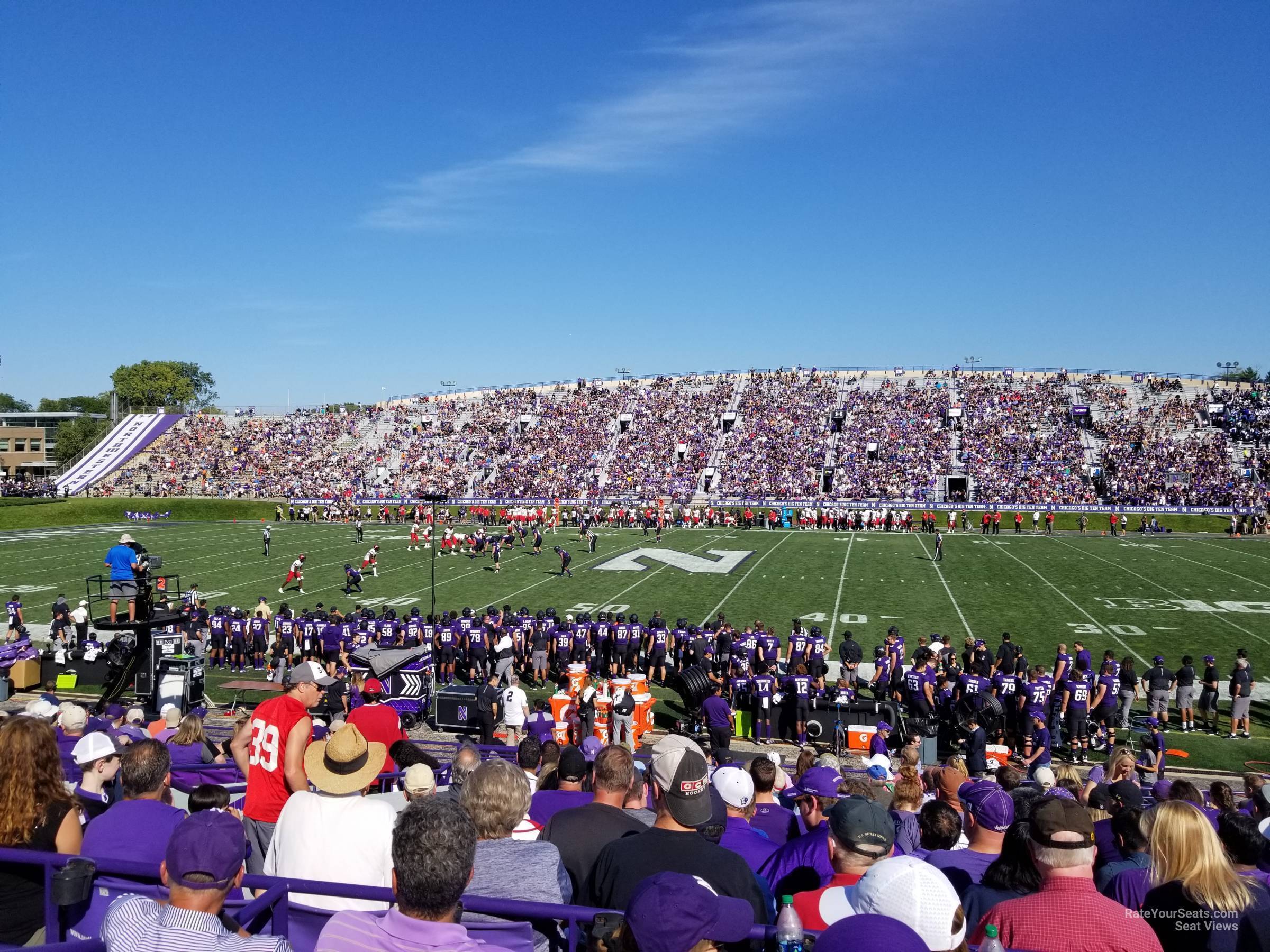 section 128, row 23 seat view  - ryan field