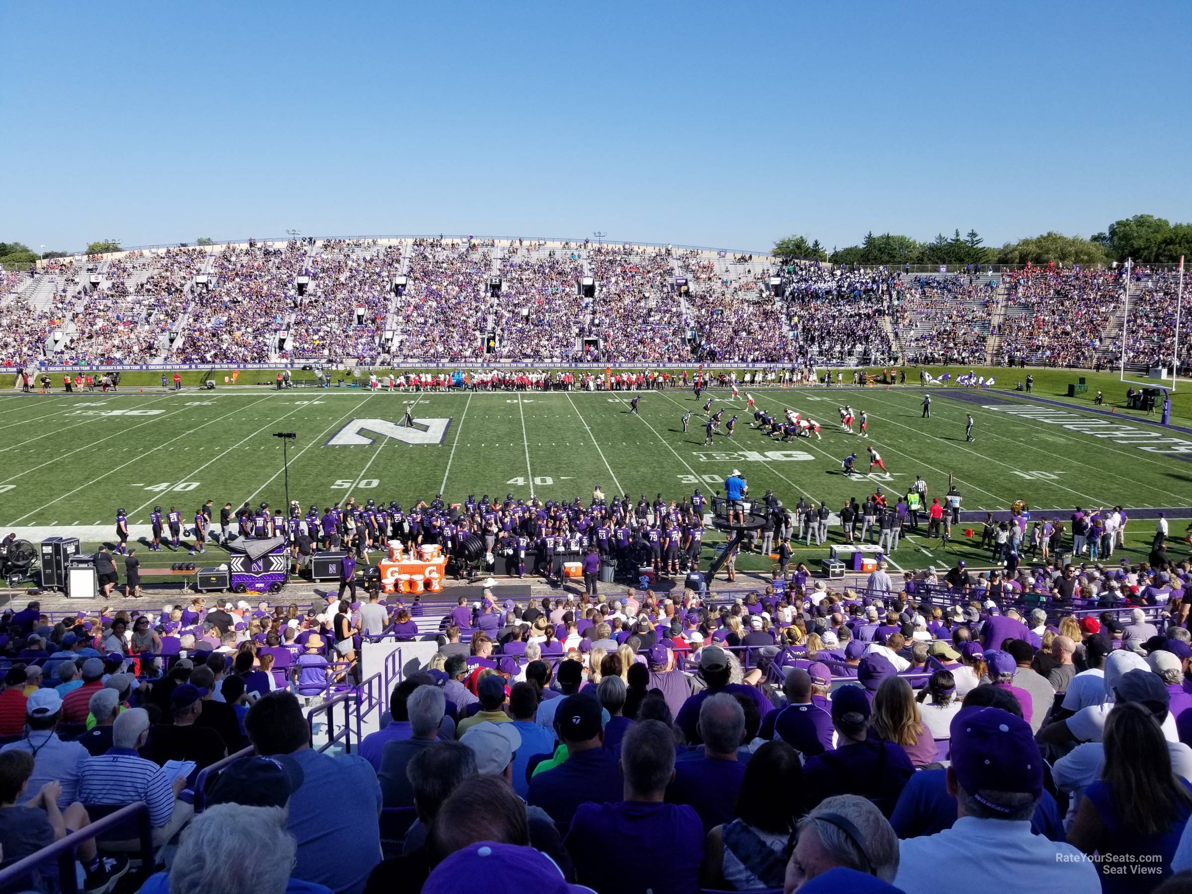 section 128, row 40 seat view  - ryan field