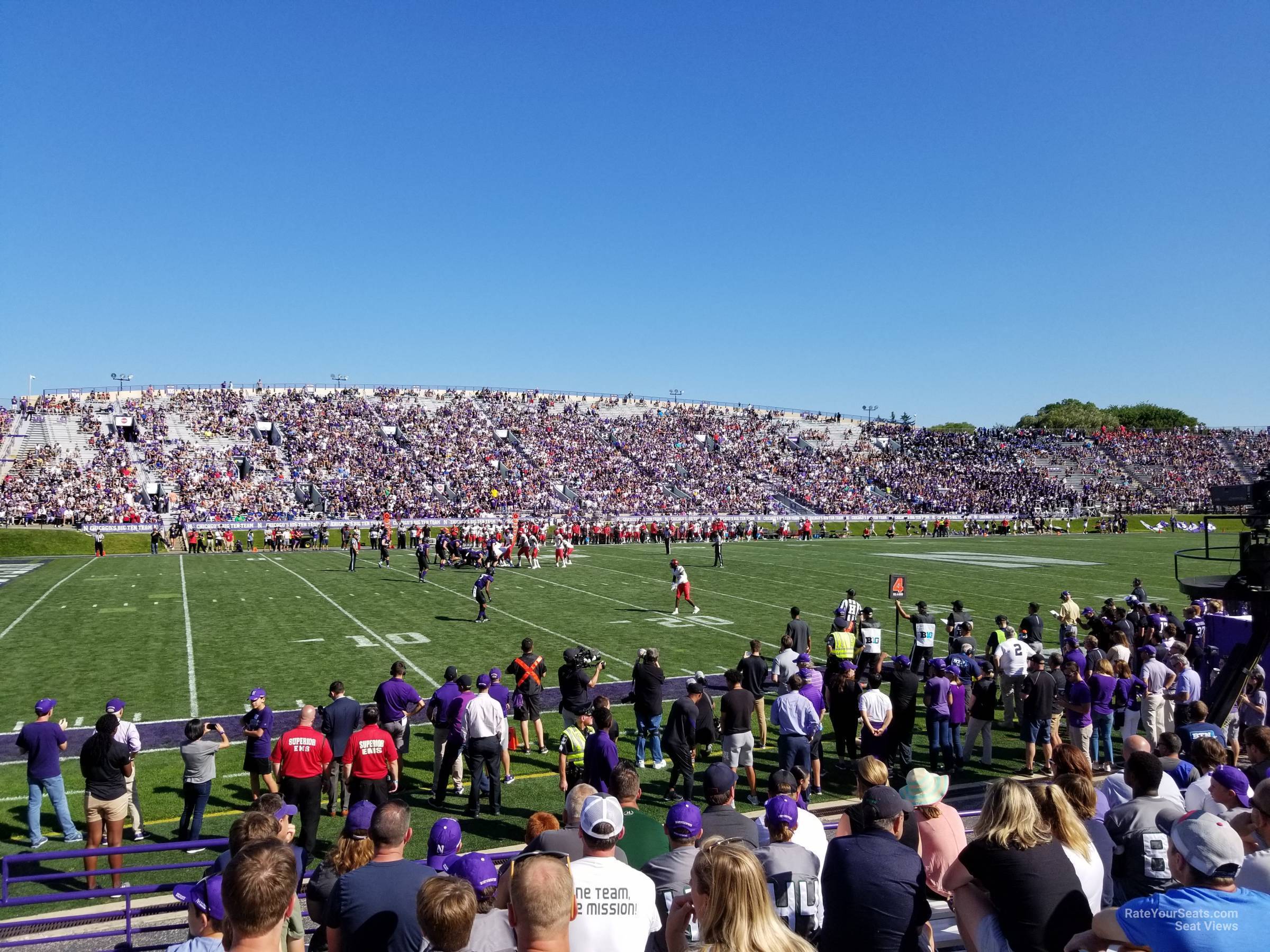 section 132, row 9 seat view  - ryan field