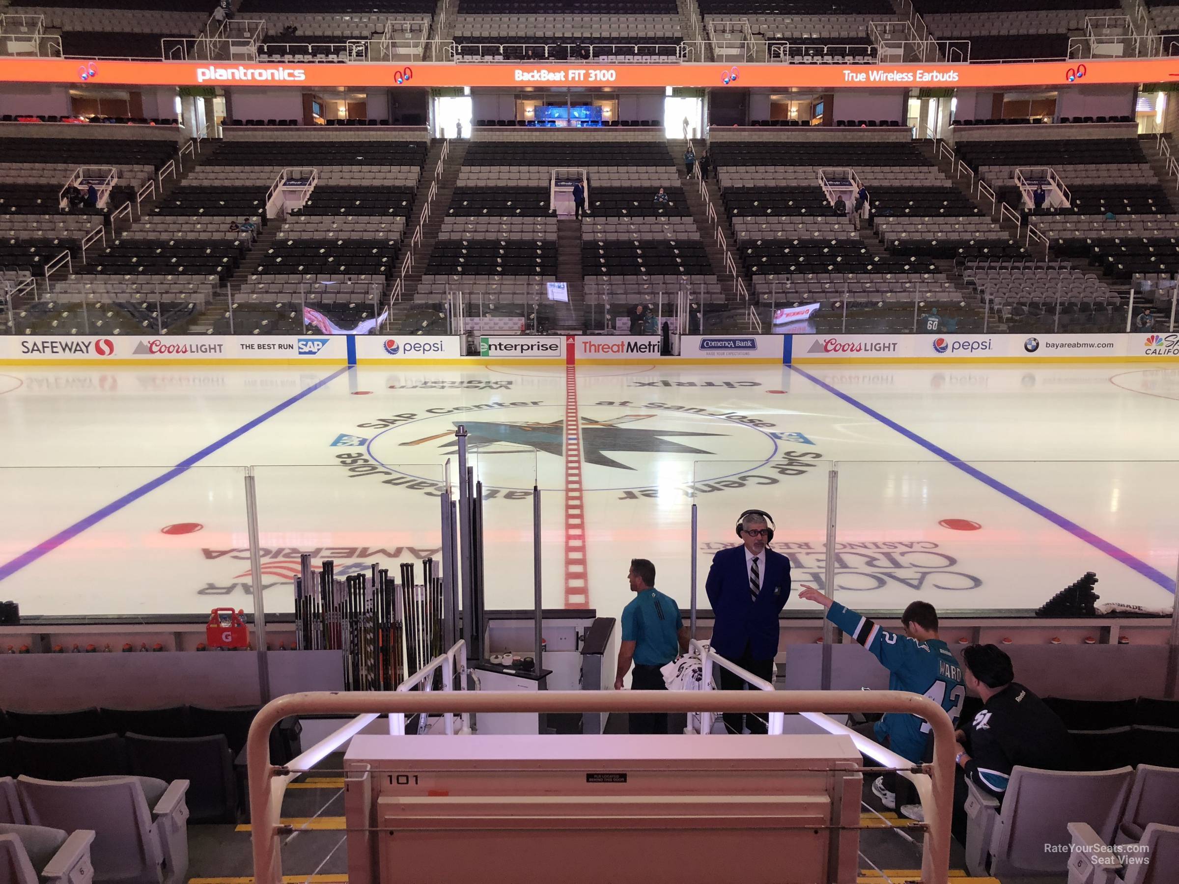 section 101, row 10 seat view  for hockey - sap center