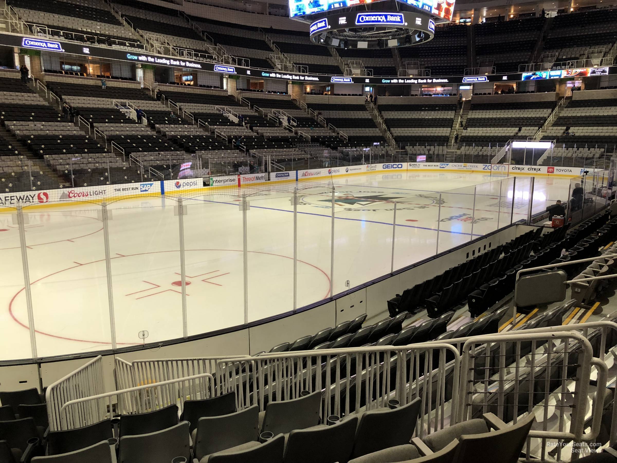 section 103, row 10 seat view  for hockey - sap center