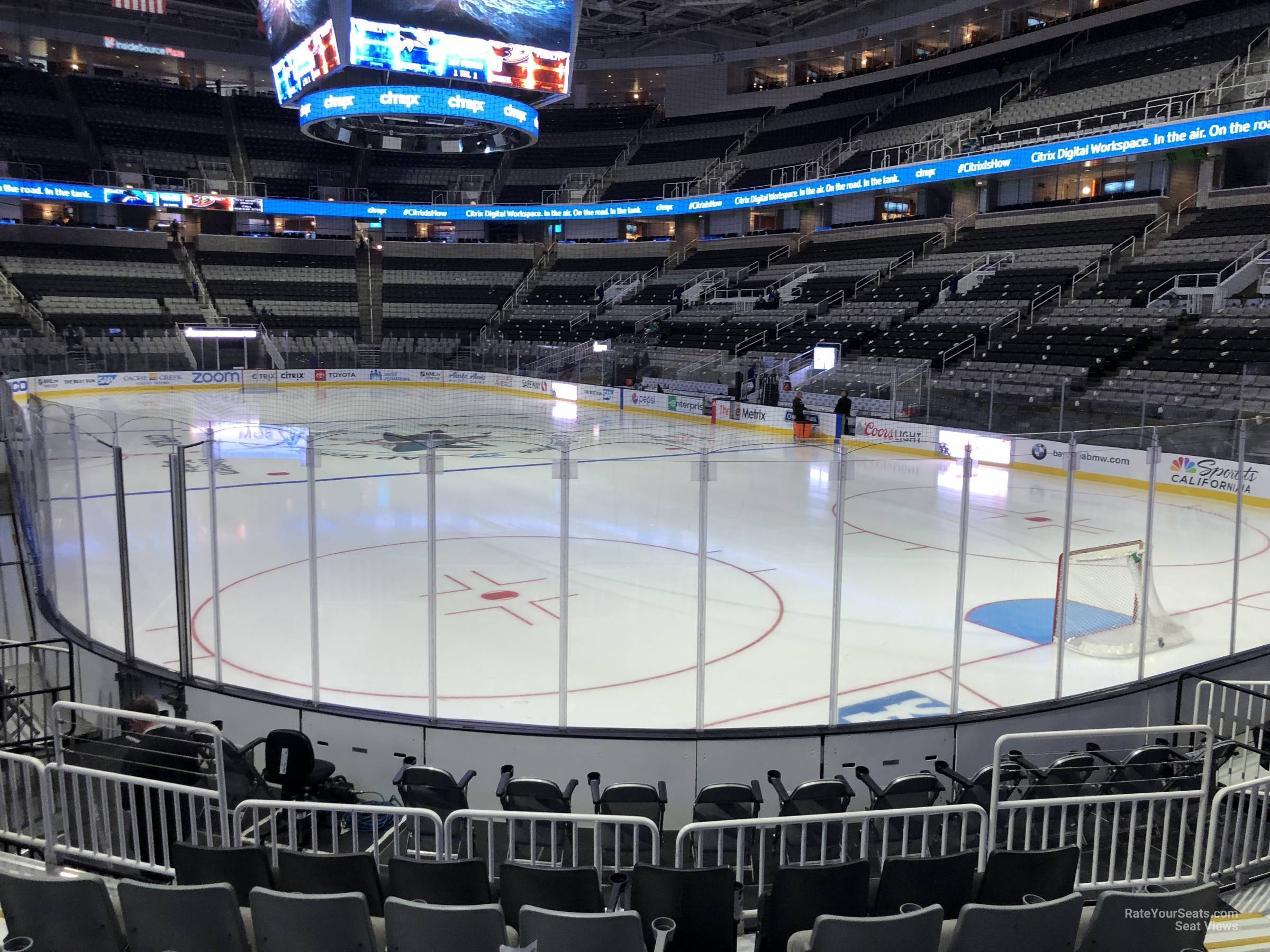 section 110, row 10 seat view  for hockey - sap center