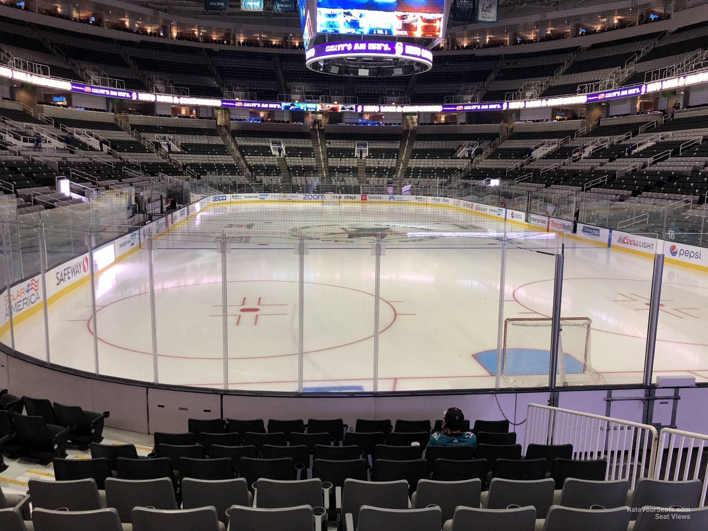 section 123, row 10 seat view  for hockey - sap center
