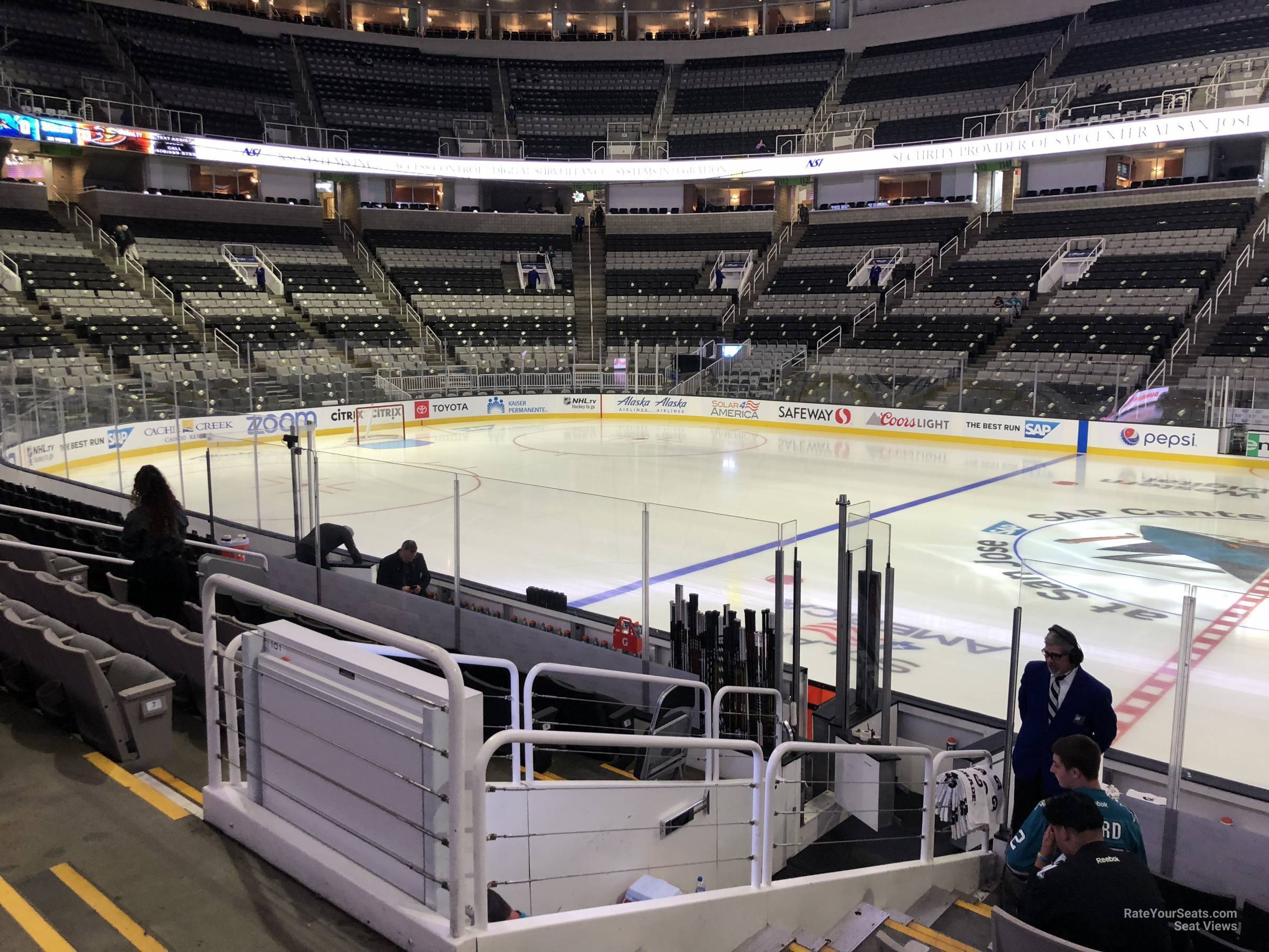 section 128, row 10 seat view  for hockey - sap center