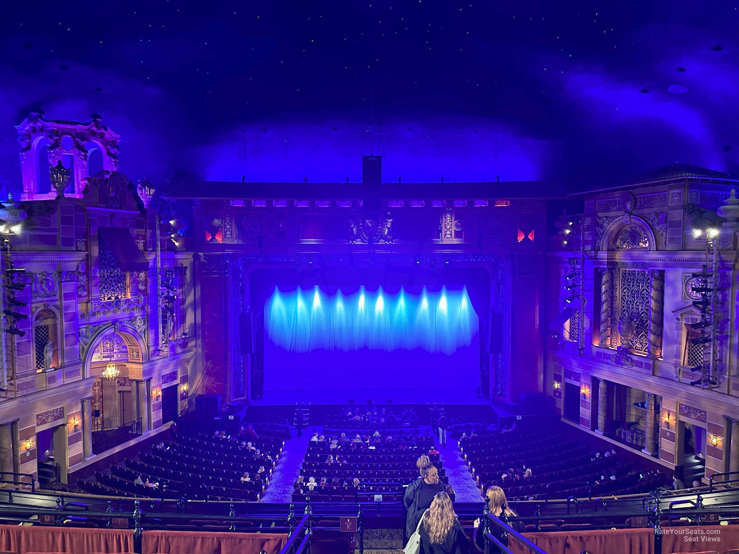 view from balcony center row f seat view - saenger theatre-la