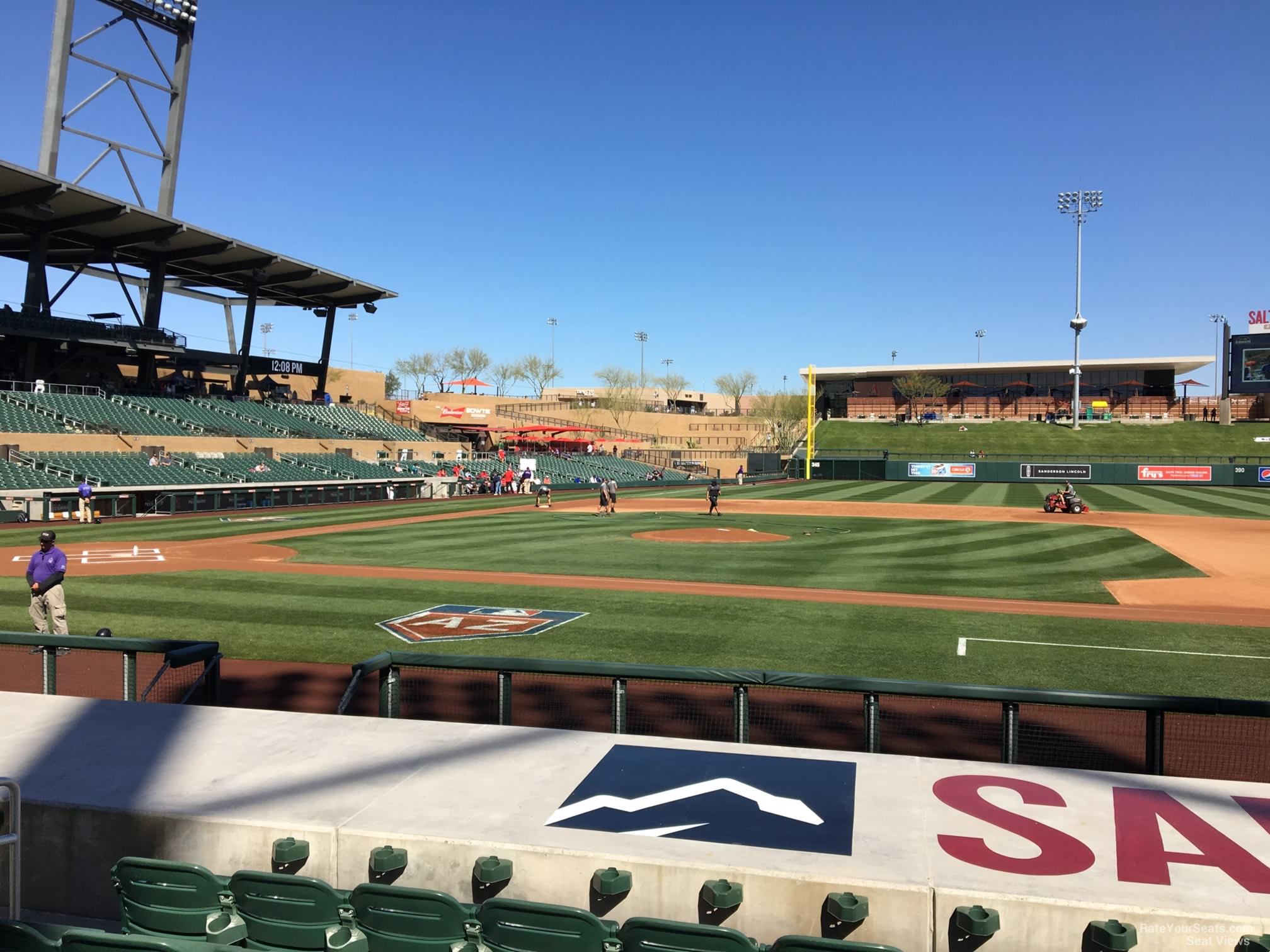 section 107, row 10 seat view  - salt river field at talking stick
