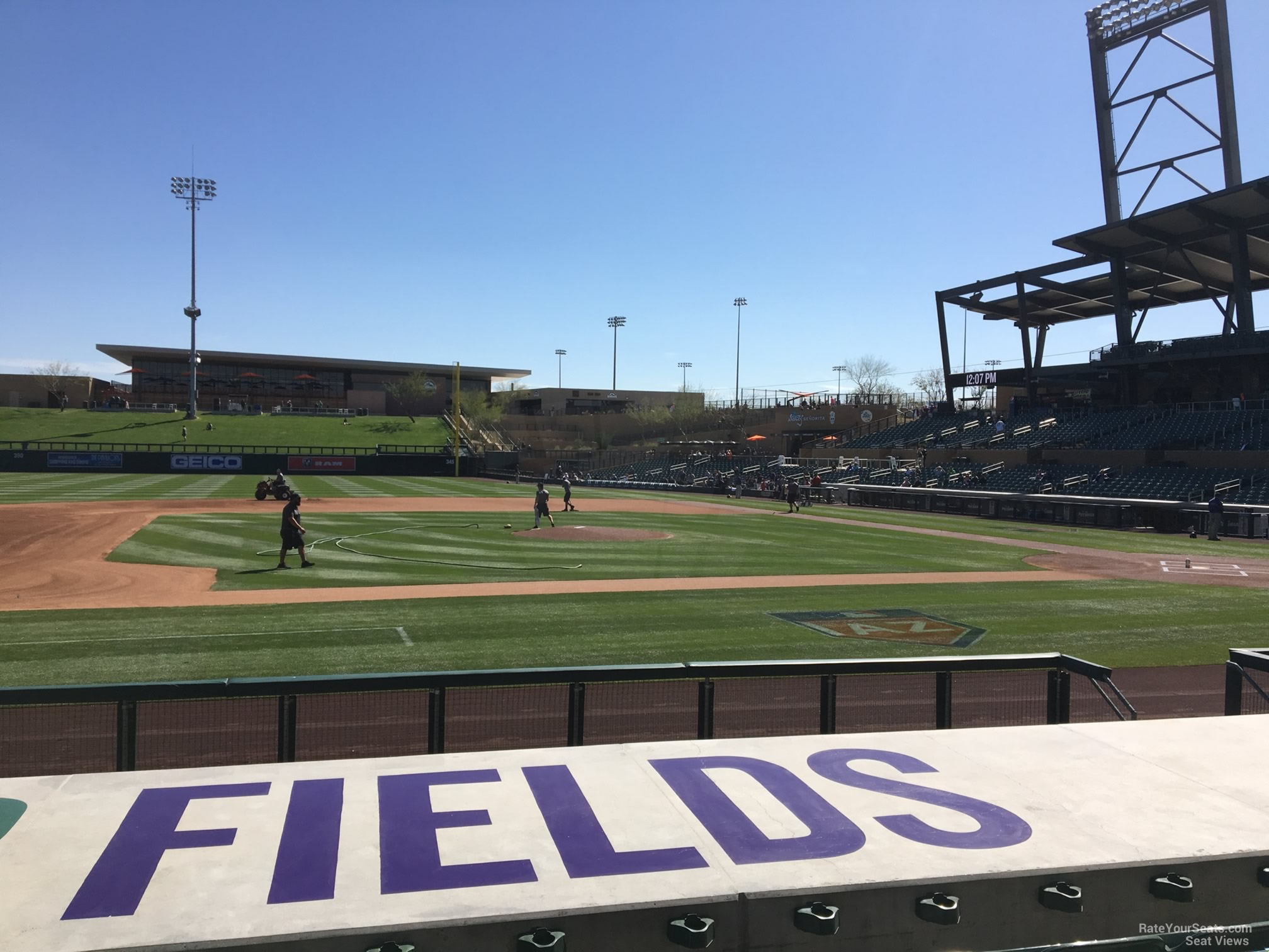 section 117, row 10 seat view  - salt river field at talking stick