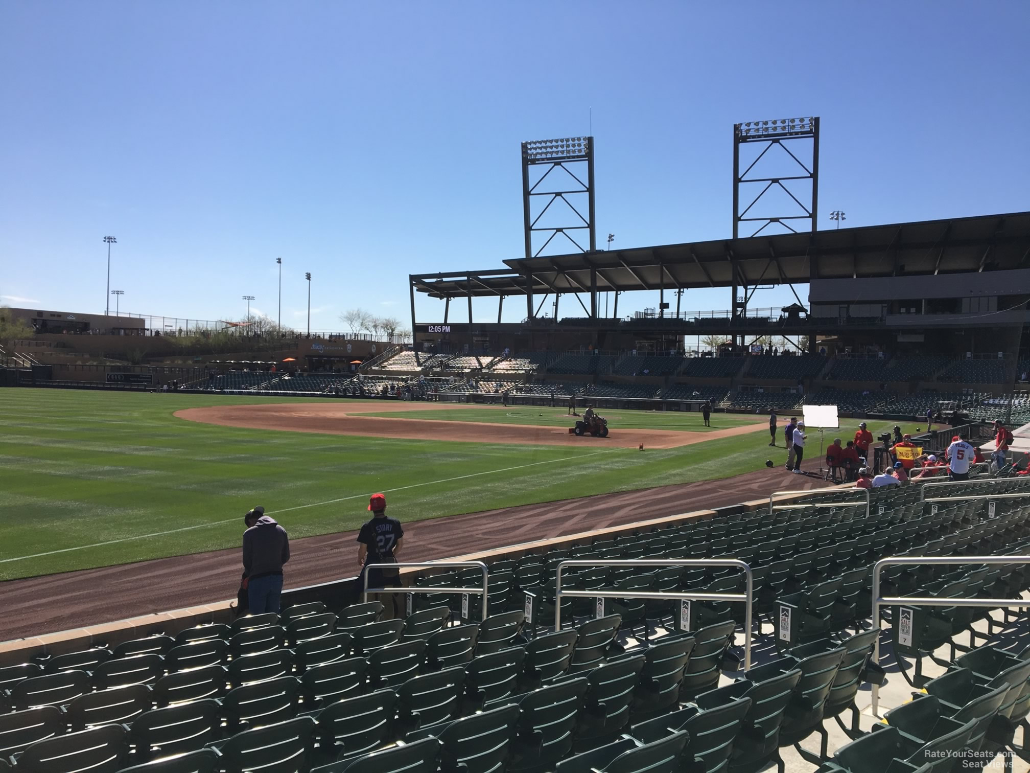 section 123, row 10 seat view  - salt river field at talking stick