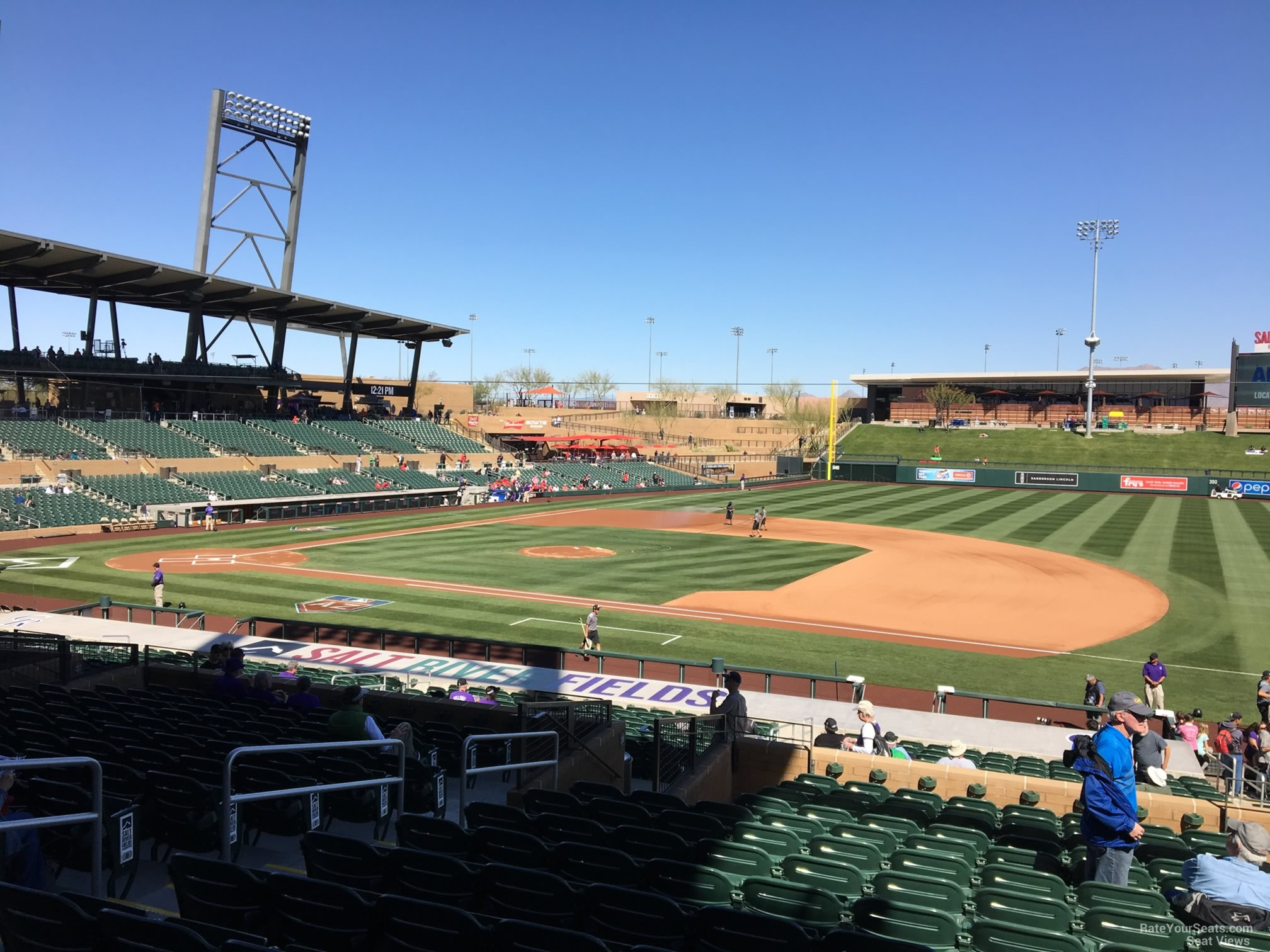 section 205, row 14 seat view  - salt river field at talking stick