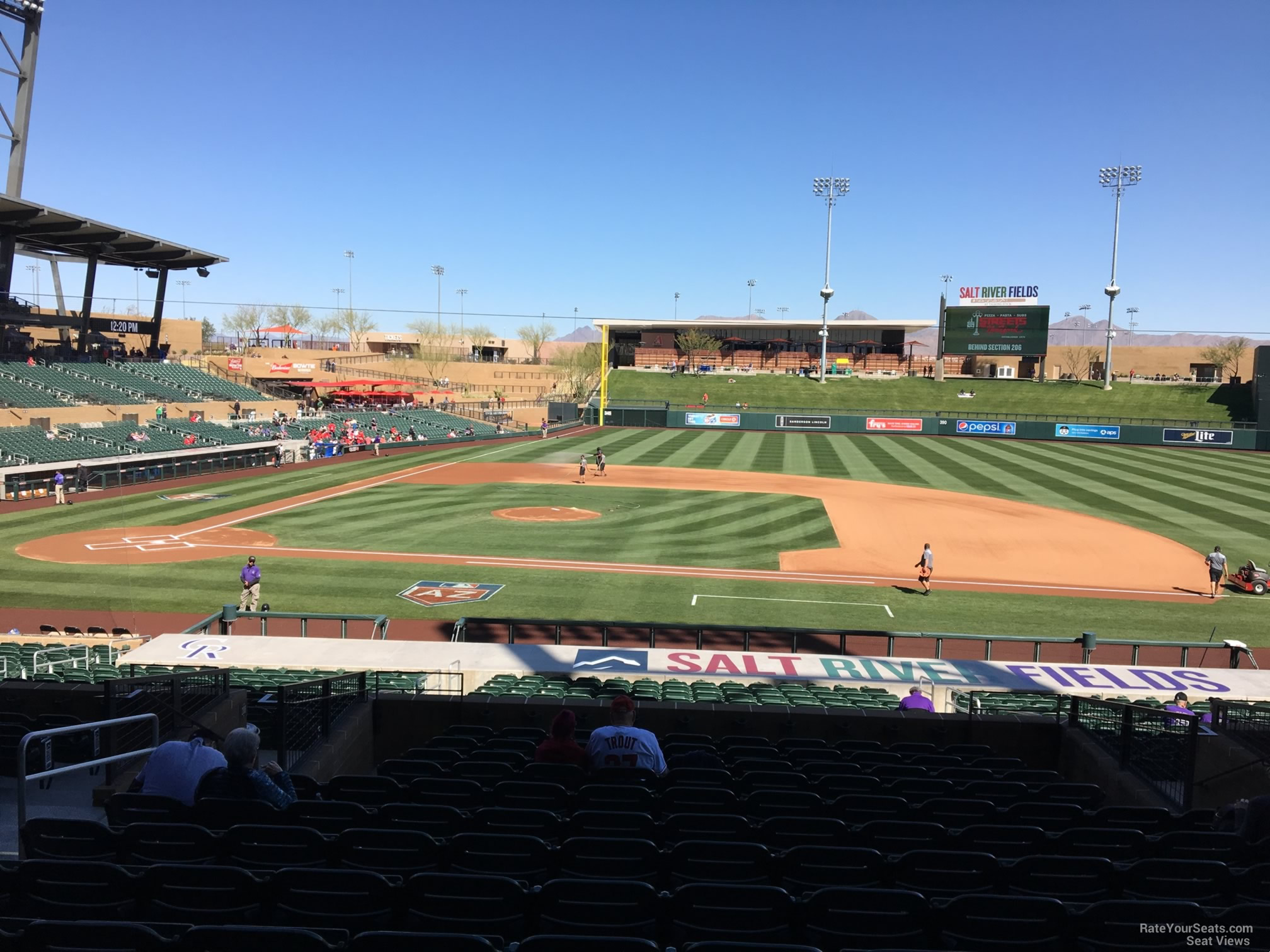 section 207, row 14 seat view  - salt river field at talking stick