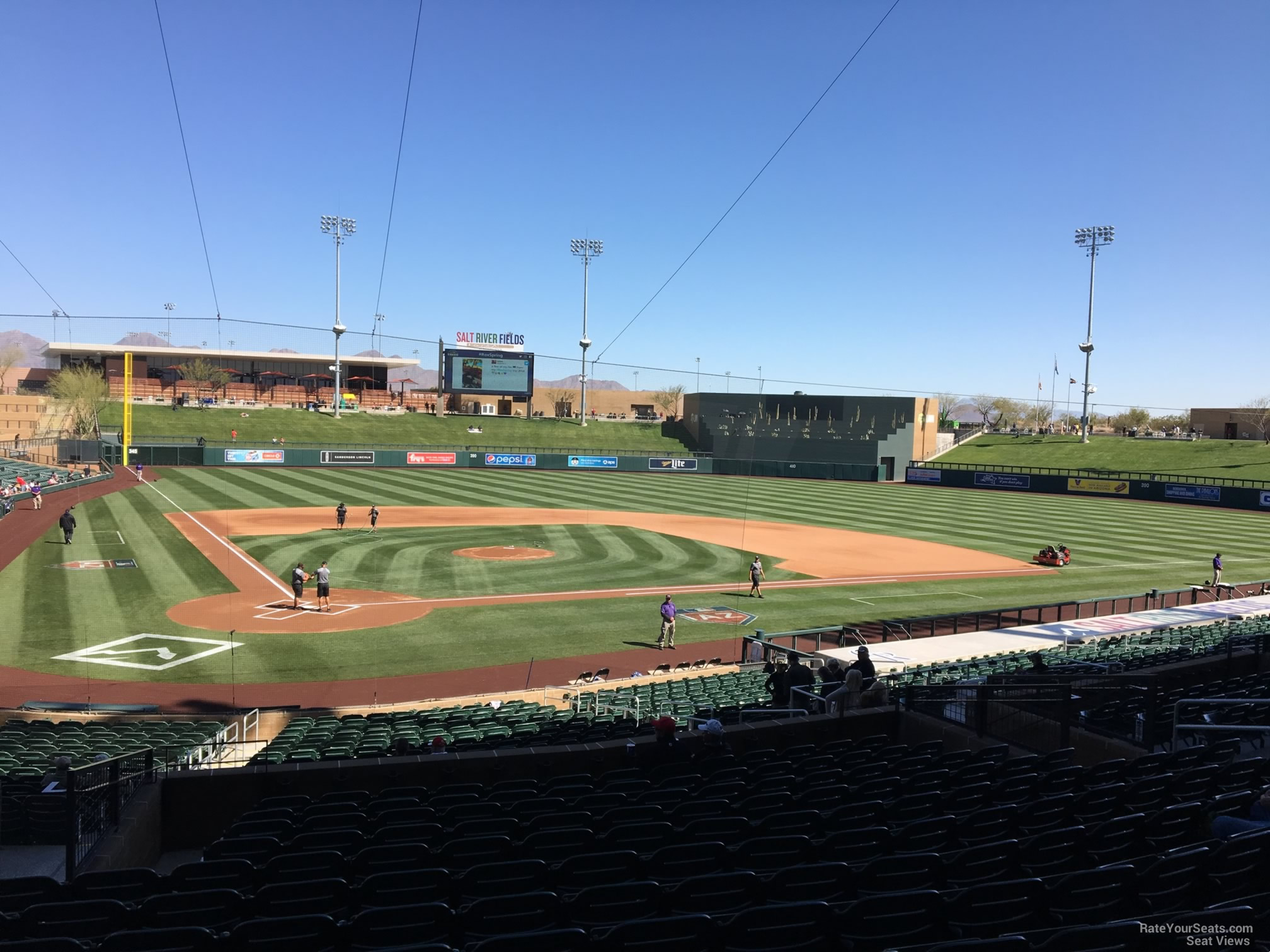 section 210, row 14 seat view  - salt river field at talking stick