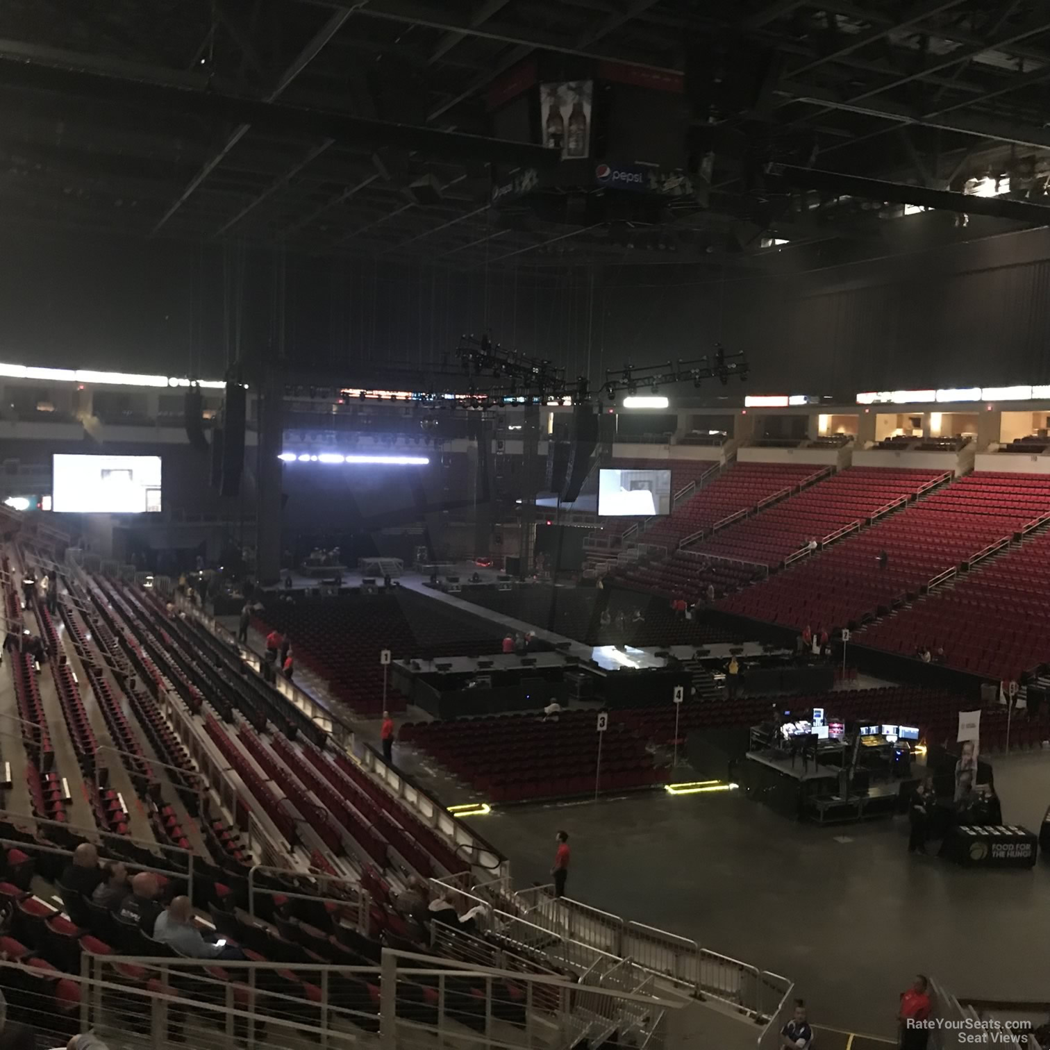 section 101, row y seat view  - save mart center