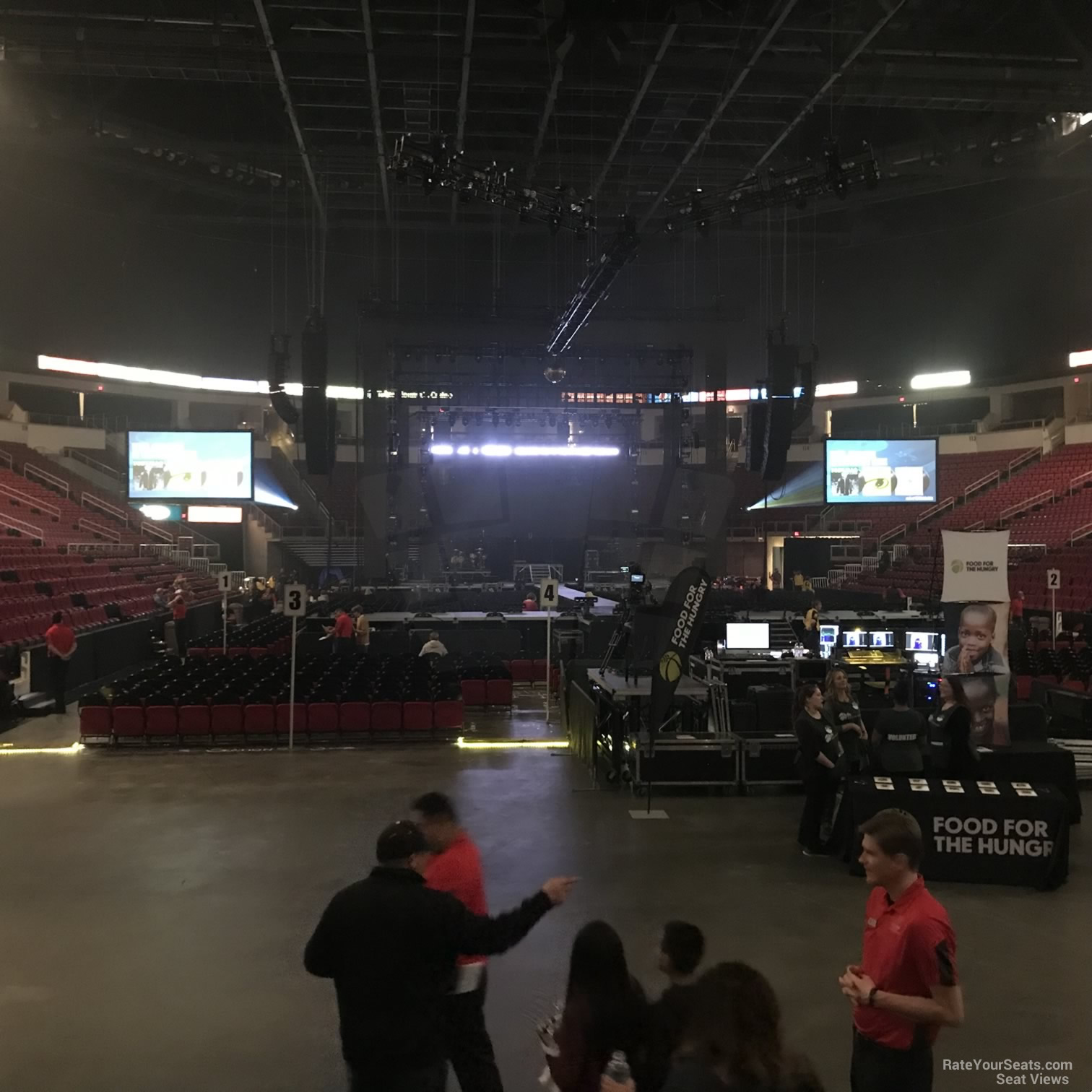 section 102, row d seat view  - save mart center