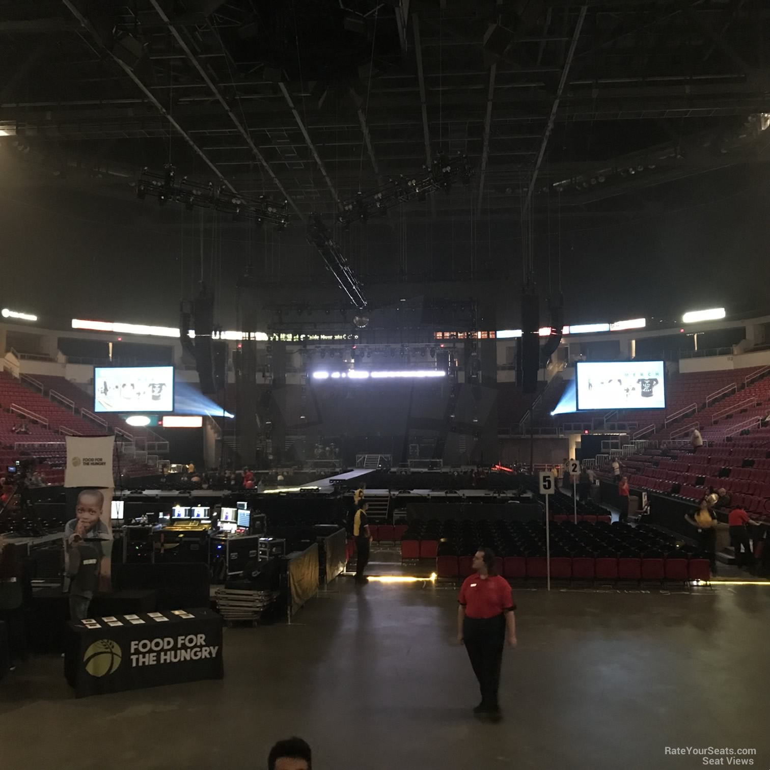 section 104, row d seat view  - save mart center