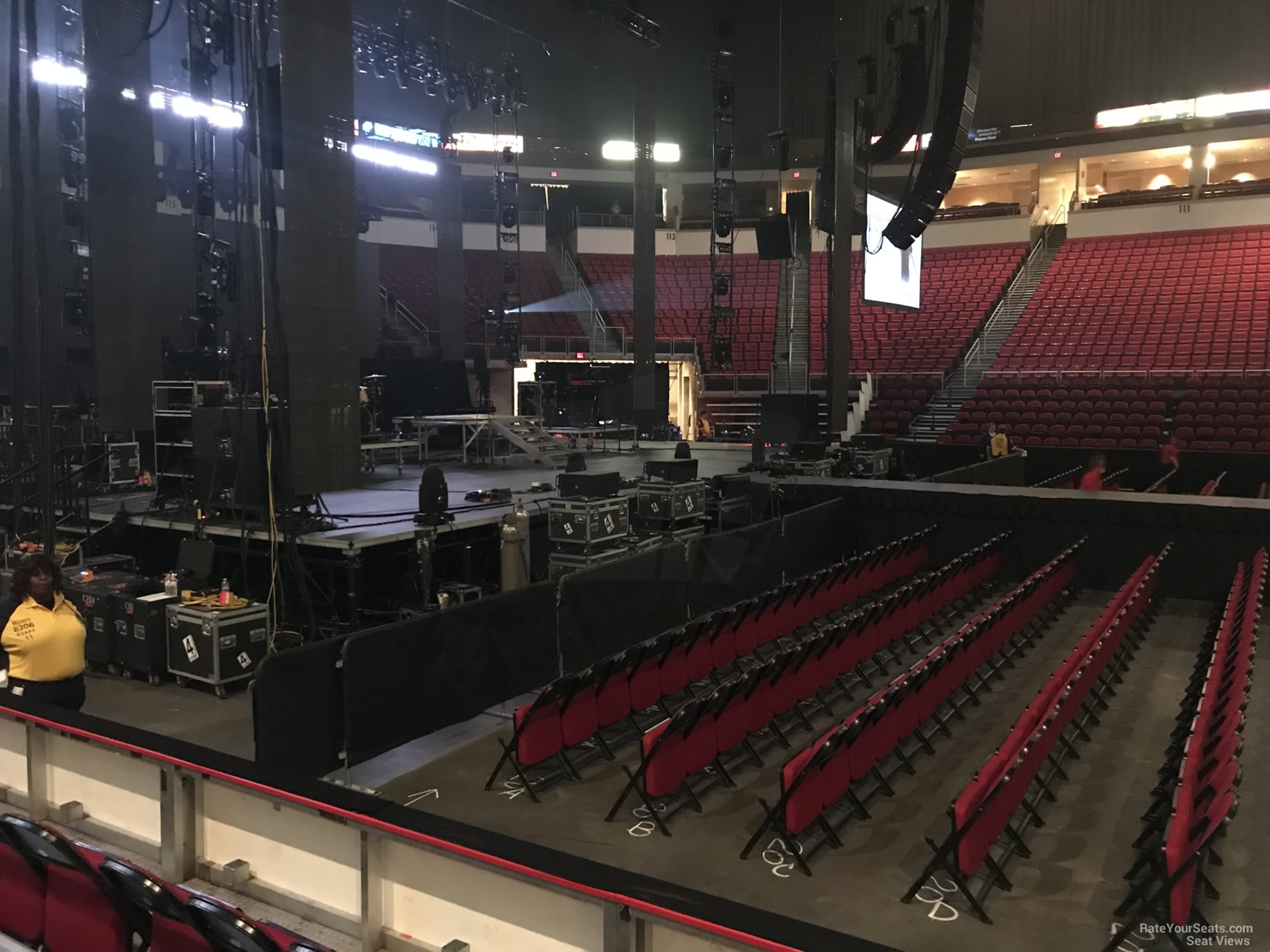 section 121, row d seat view  - save mart center