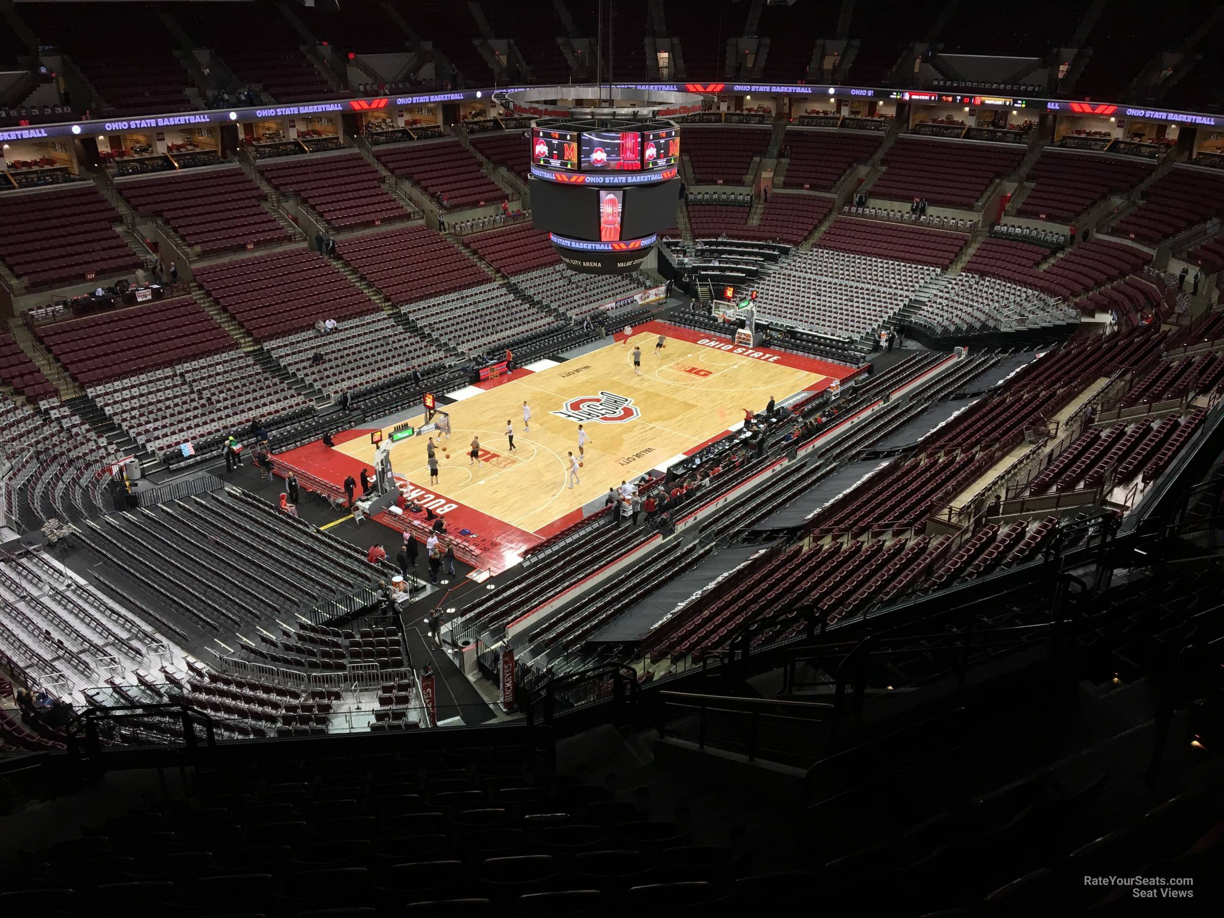section 310, row m seat view  for basketball - schottenstein center