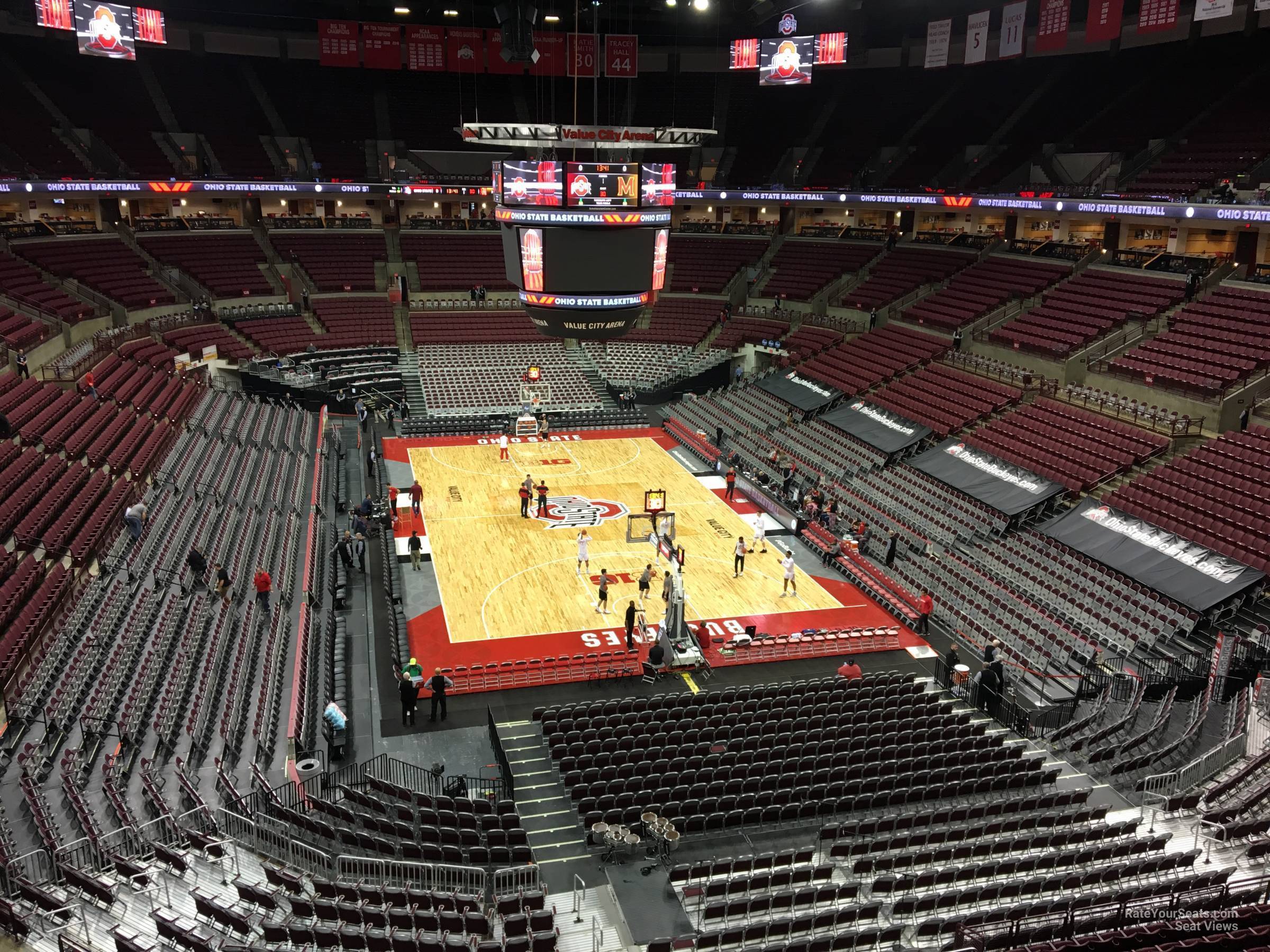 section 315, row a seat view  for basketball - schottenstein center