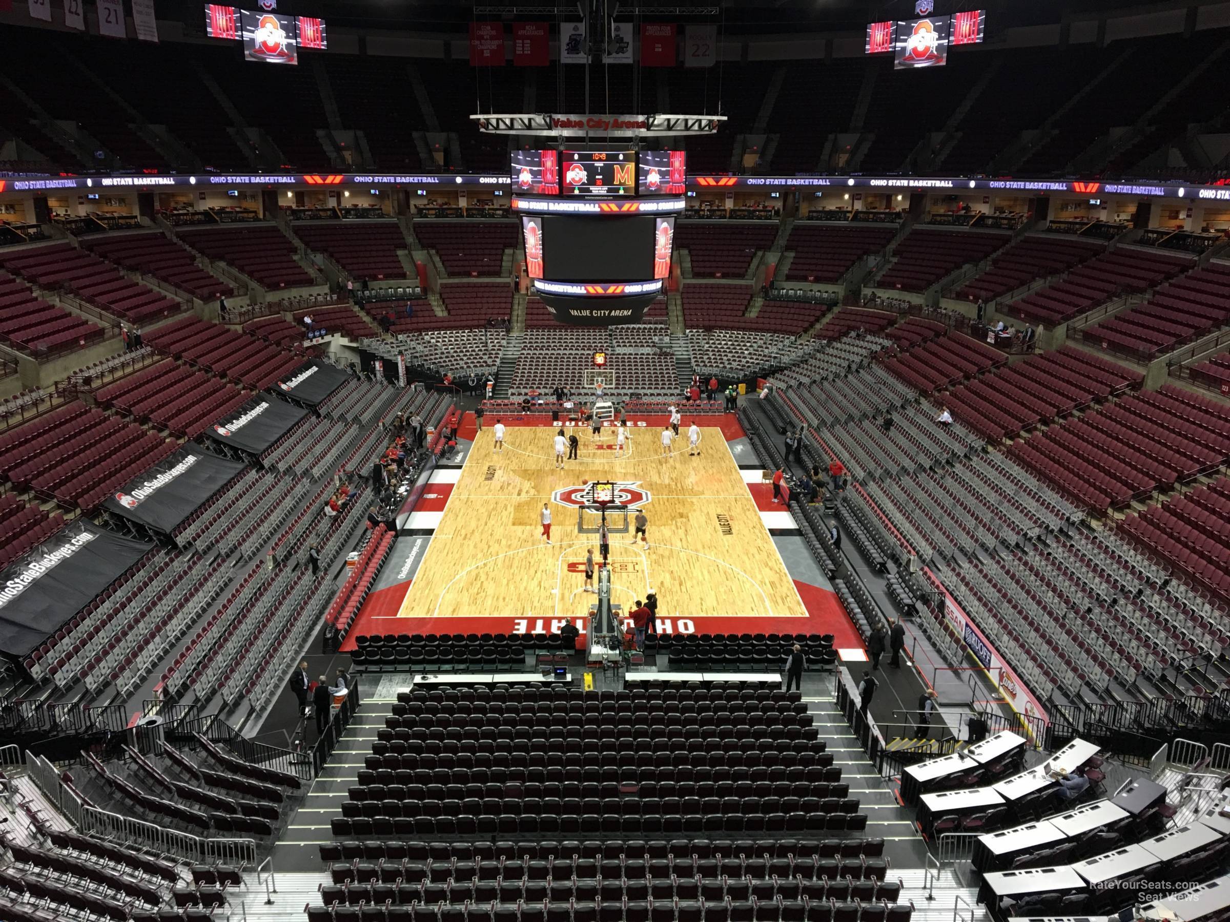 section 331, row a seat view  for basketball - schottenstein center