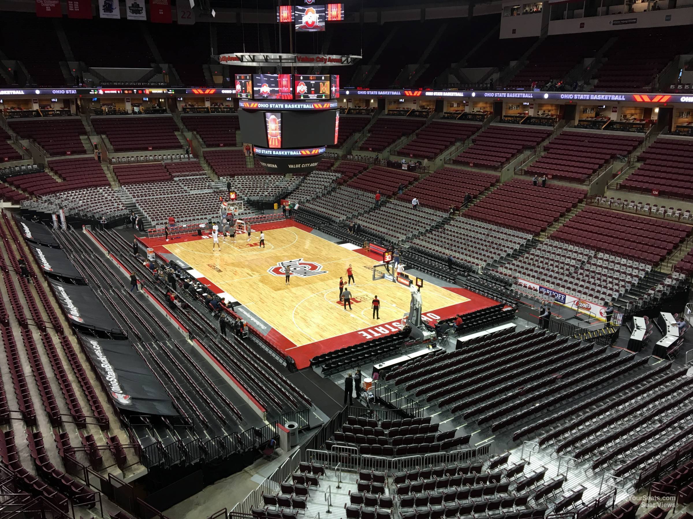 section 334, row a seat view  for basketball - schottenstein center