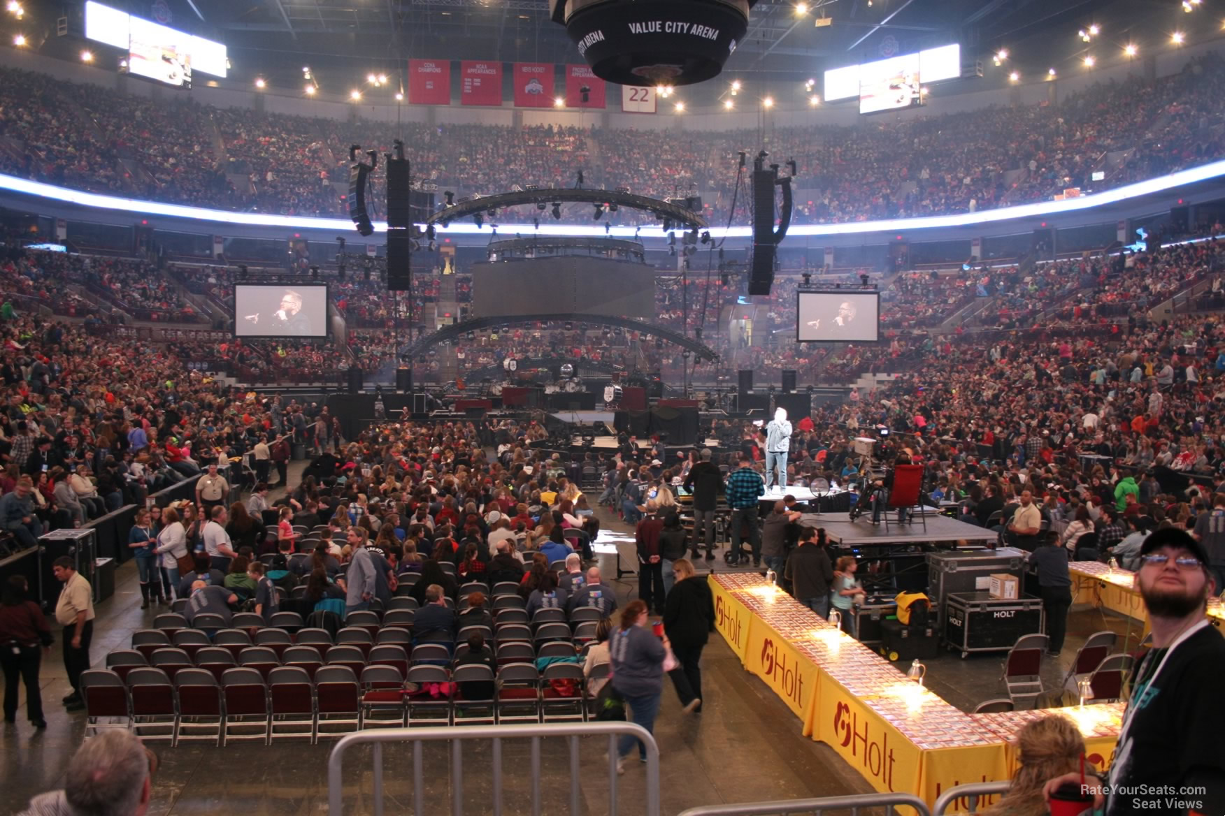section 131, row h seat view  for concert - schottenstein center