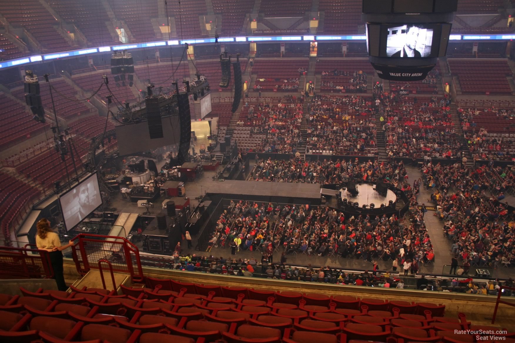 section 306, row j seat view  for concert - schottenstein center