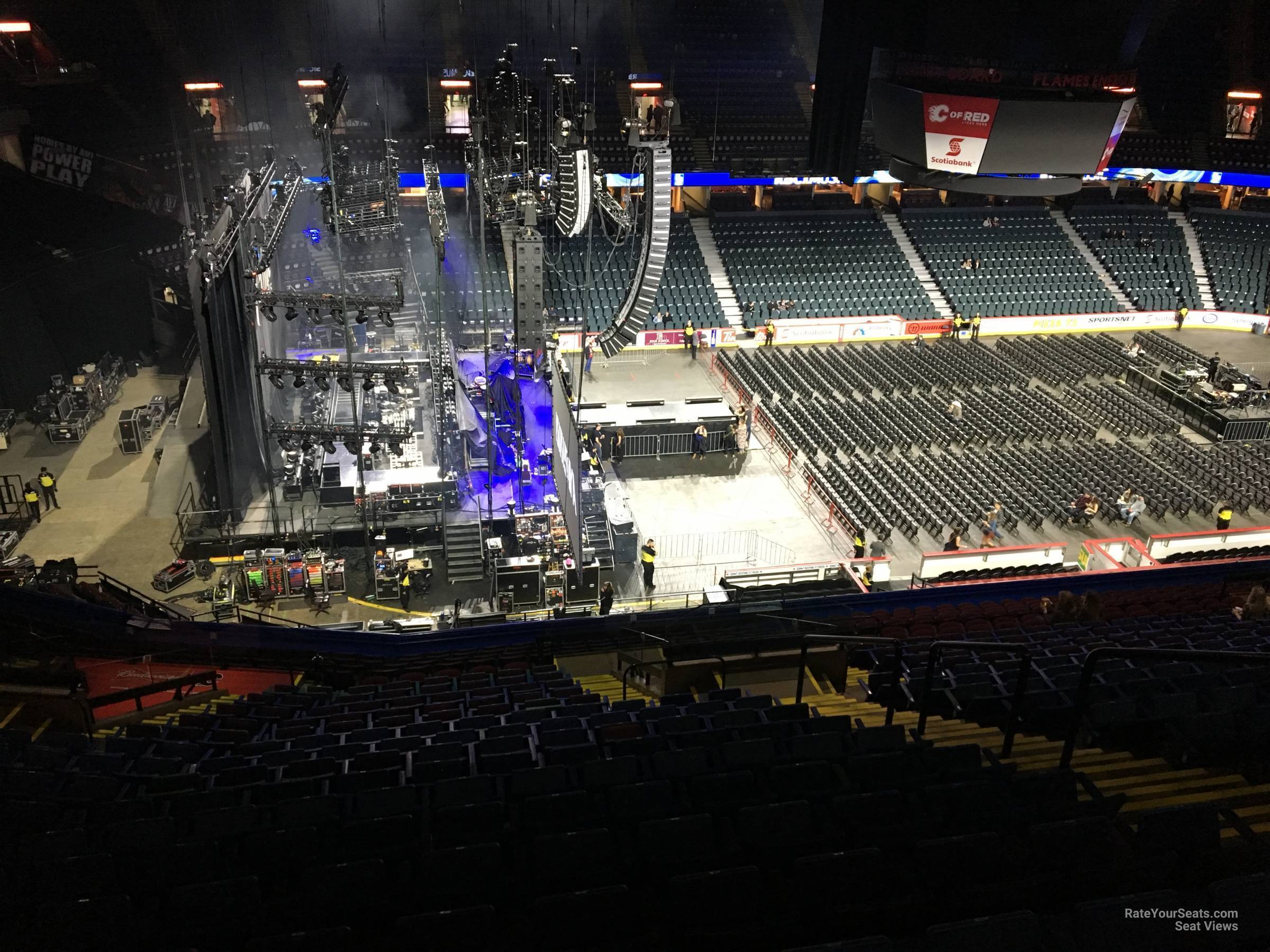 section 210, row 24 seat view  for concert - scotiabank saddledome