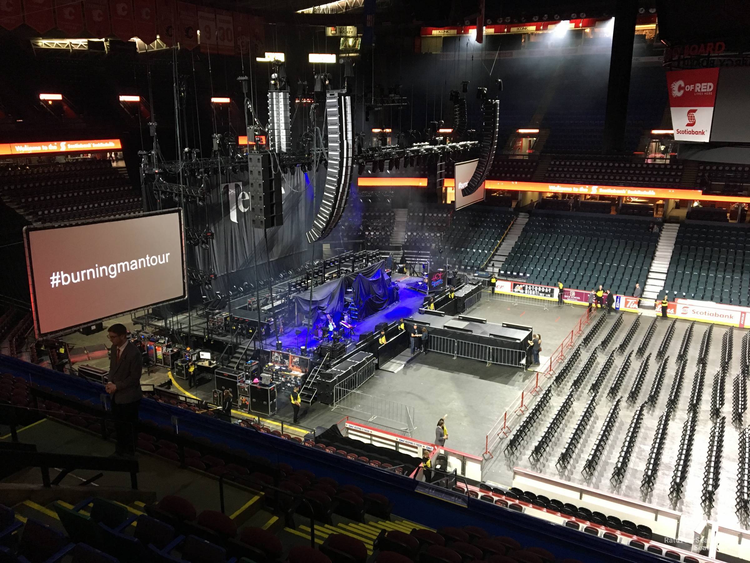 section 212, row 12 seat view  for concert - scotiabank saddledome