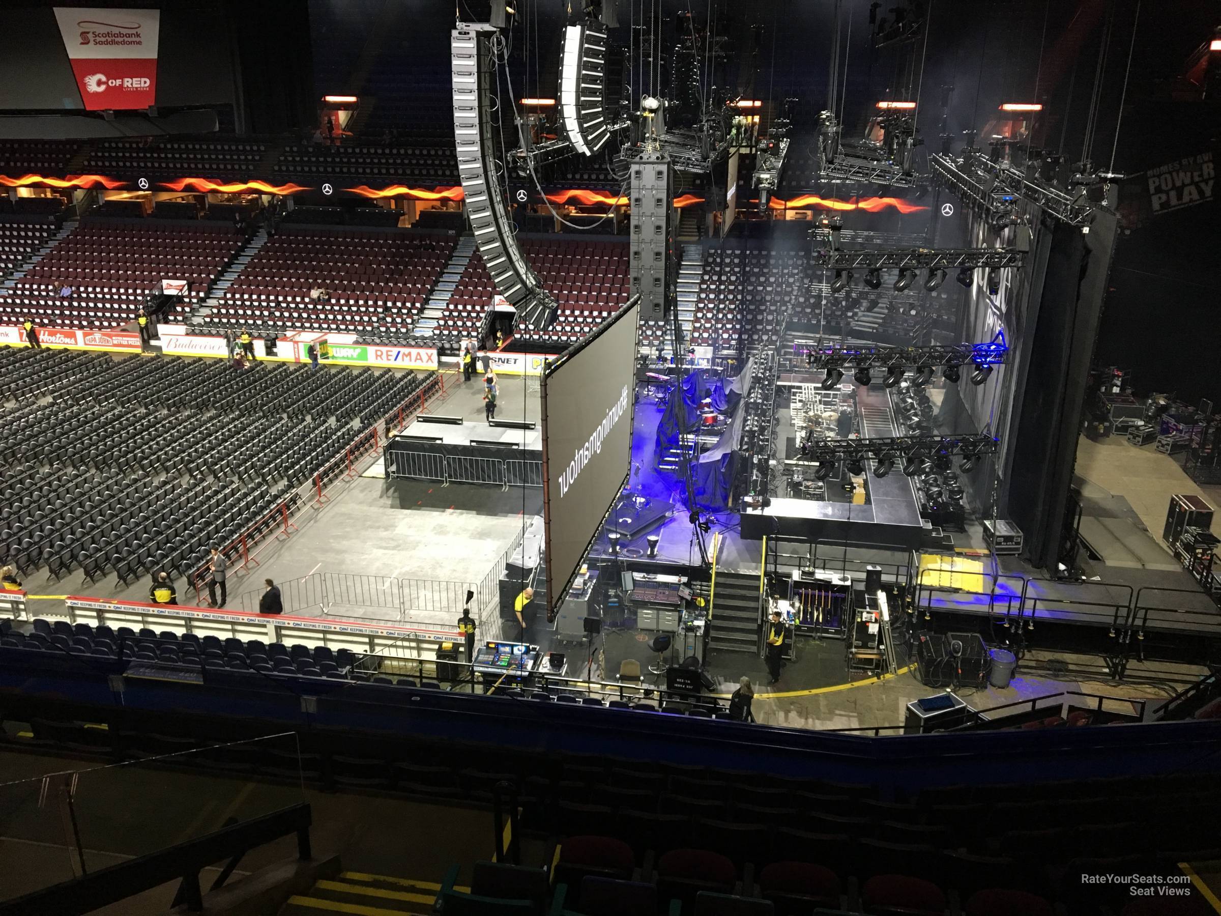 section 228, row 12 seat view  for concert - scotiabank saddledome