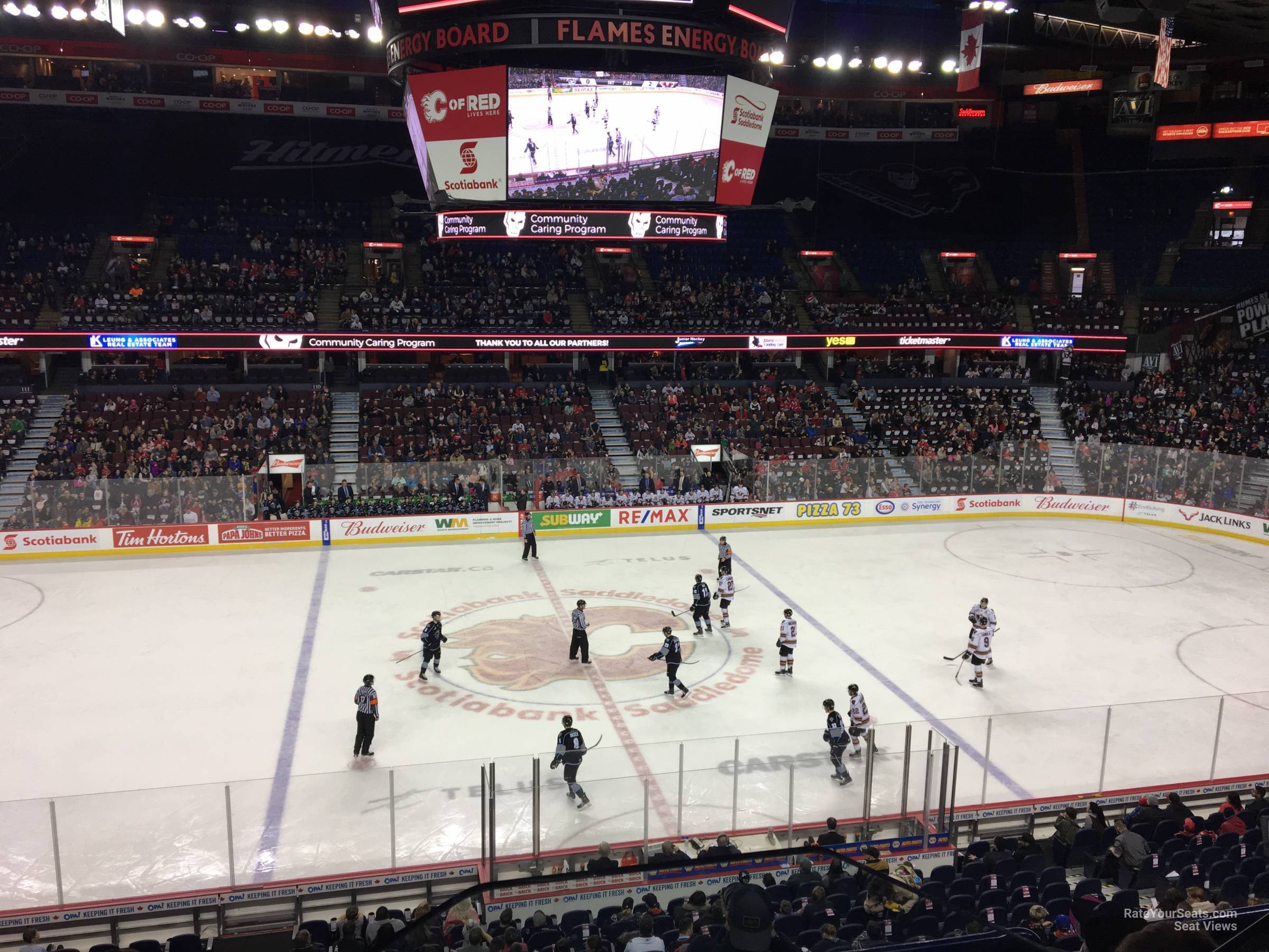 section 226, row 5 seat view  for hockey - scotiabank saddledome