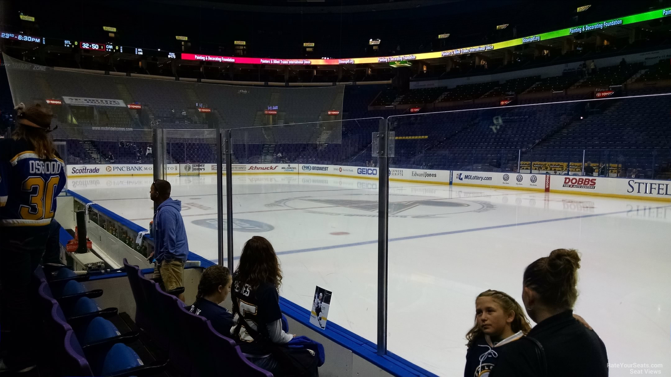 section 102, row c seat view  for hockey - enterprise center