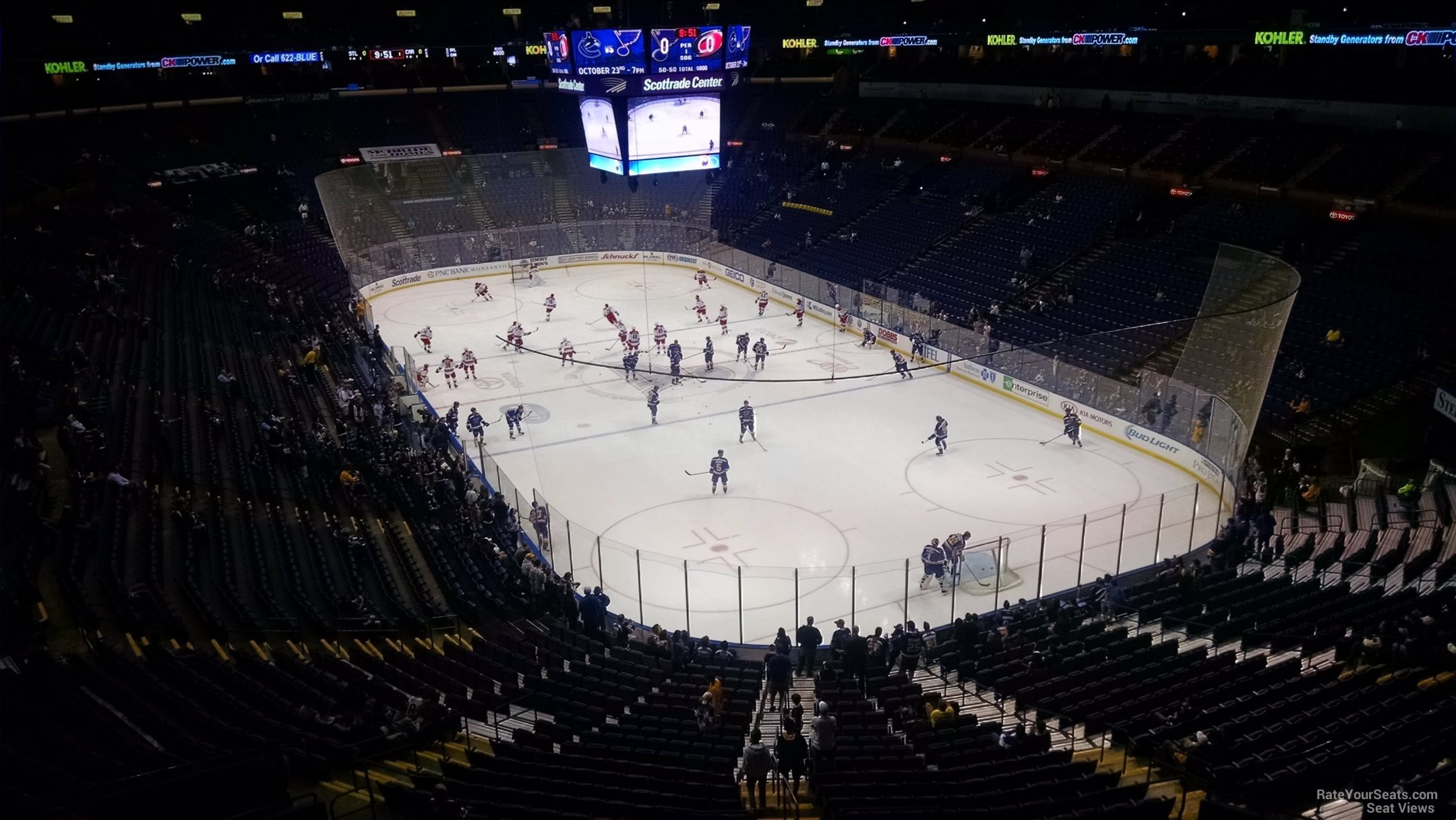 section 331, row a seat view  for hockey - enterprise center